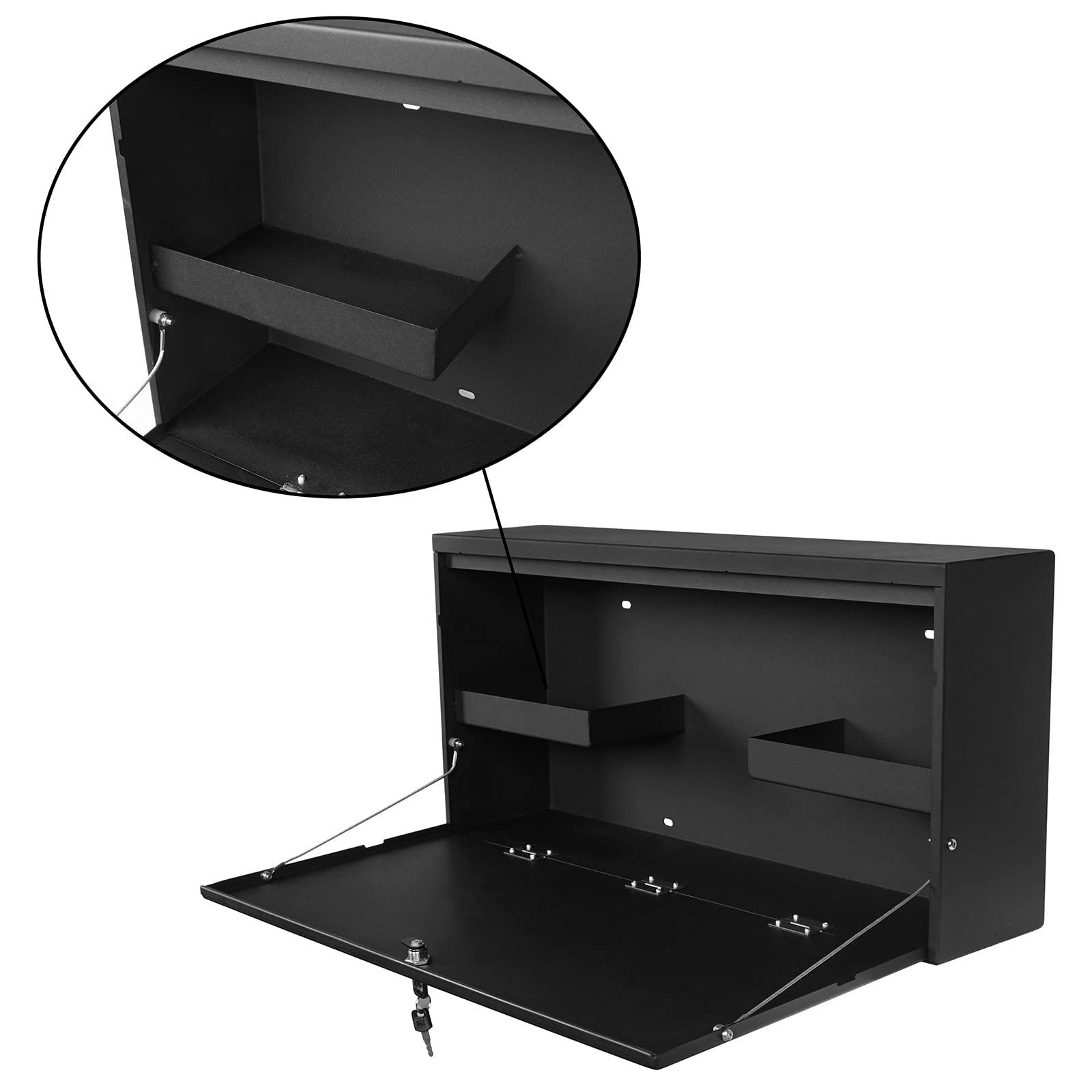 Hooke Road Jeep Wrangler JL Tailgate Table & Storage Box - Camping Desk for Jeep Wrangler JL & Unlimited (2018-2025) | Perfect for Outdoor Adventures, Tailgating & Off-Road Trips