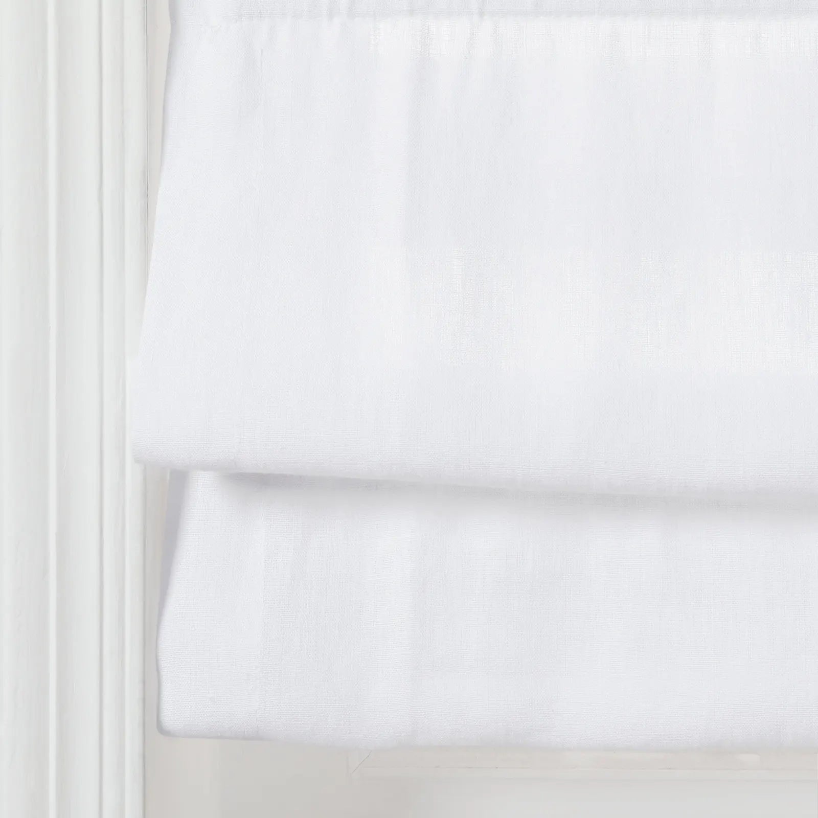 Premium Belgian Linen Cordless Roman Shades - Blackout Window Treatments for Bedroom & Living Room - Plus Size Custom Window Coverings