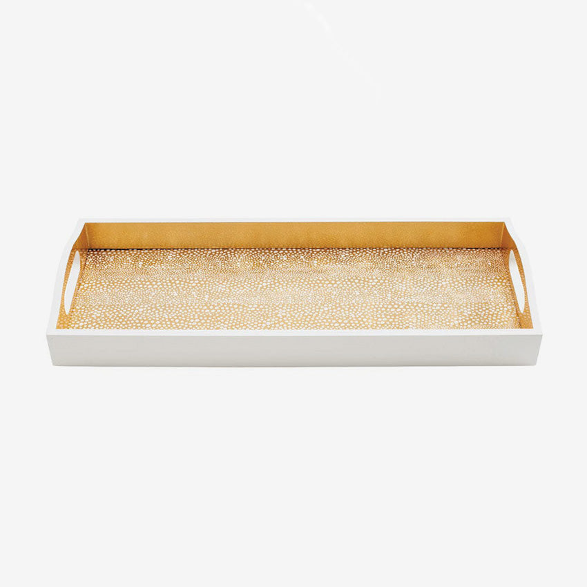 Caspari Pebble Lacquer Bar Tray - Elegant Serving Tray for Cocktails, Drinks & Home Decor | Perfect for Entertaining, Parties & Luxury Home Accessories