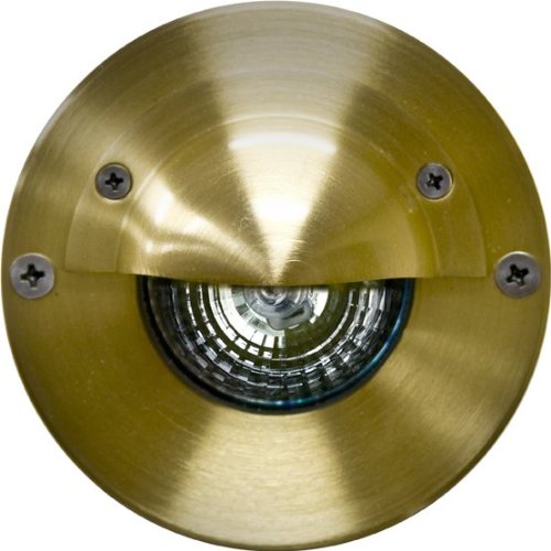 Premium Solid Brass In-Ground Well Light with Eyelid - Durable Outdoor Landscape Lighting for Gardens, Pathways, and Driveways