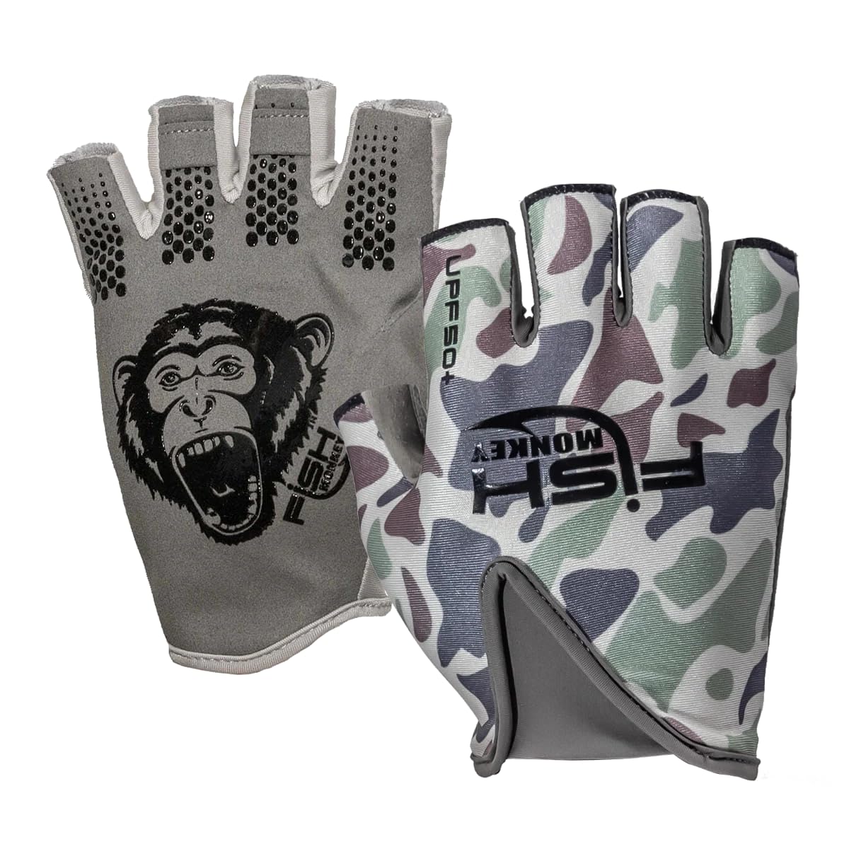 Fish Monkey FM18 Stubby Gloves - Durable Fishing Gloves for Cold Weather, Saltwater & Freshwater Fishing - Perfect for Ice Fishing, Kayak Fishing & Boat Fishing