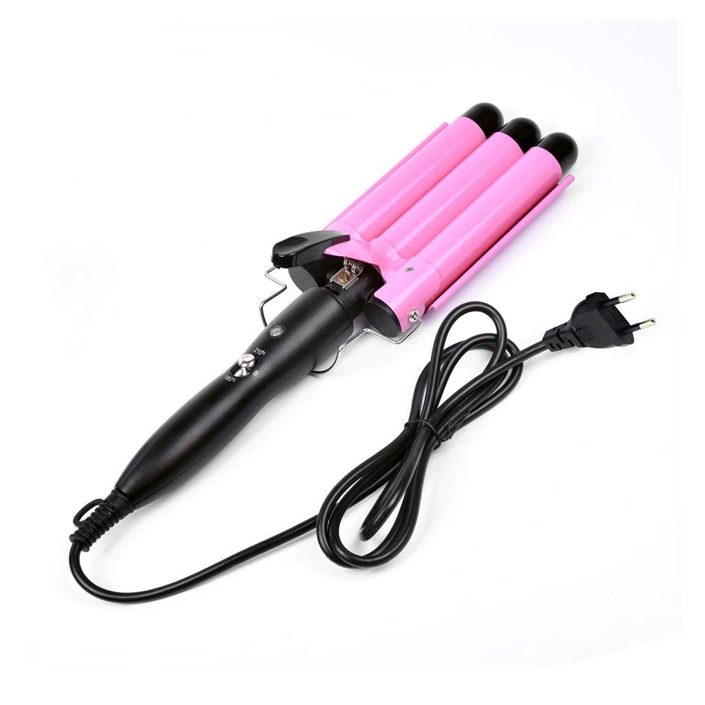 Professional 3 Barrel Ceramic Hair Curler - Automatic Hair Waver & Styling Iron for Perfect Beach Waves, Salon-Quality Curls - Perfect for Home Use, Parties & Special Occasions (Large Size)