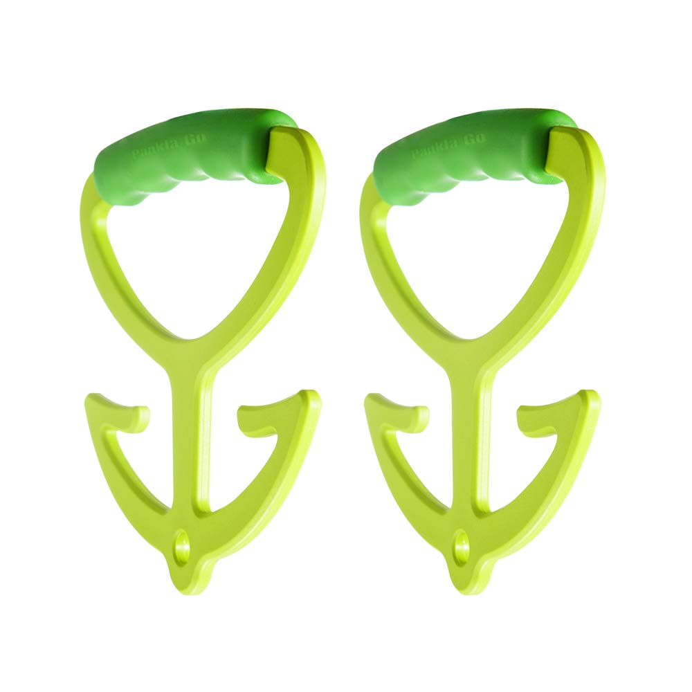 Pankia Heavy Duty Grocery Bag Holder - 2 Pack with Soft Grip Handle, Supports Up to 80lbs per Handle - Perfect for Shopping, Grocery Carrying & Errands