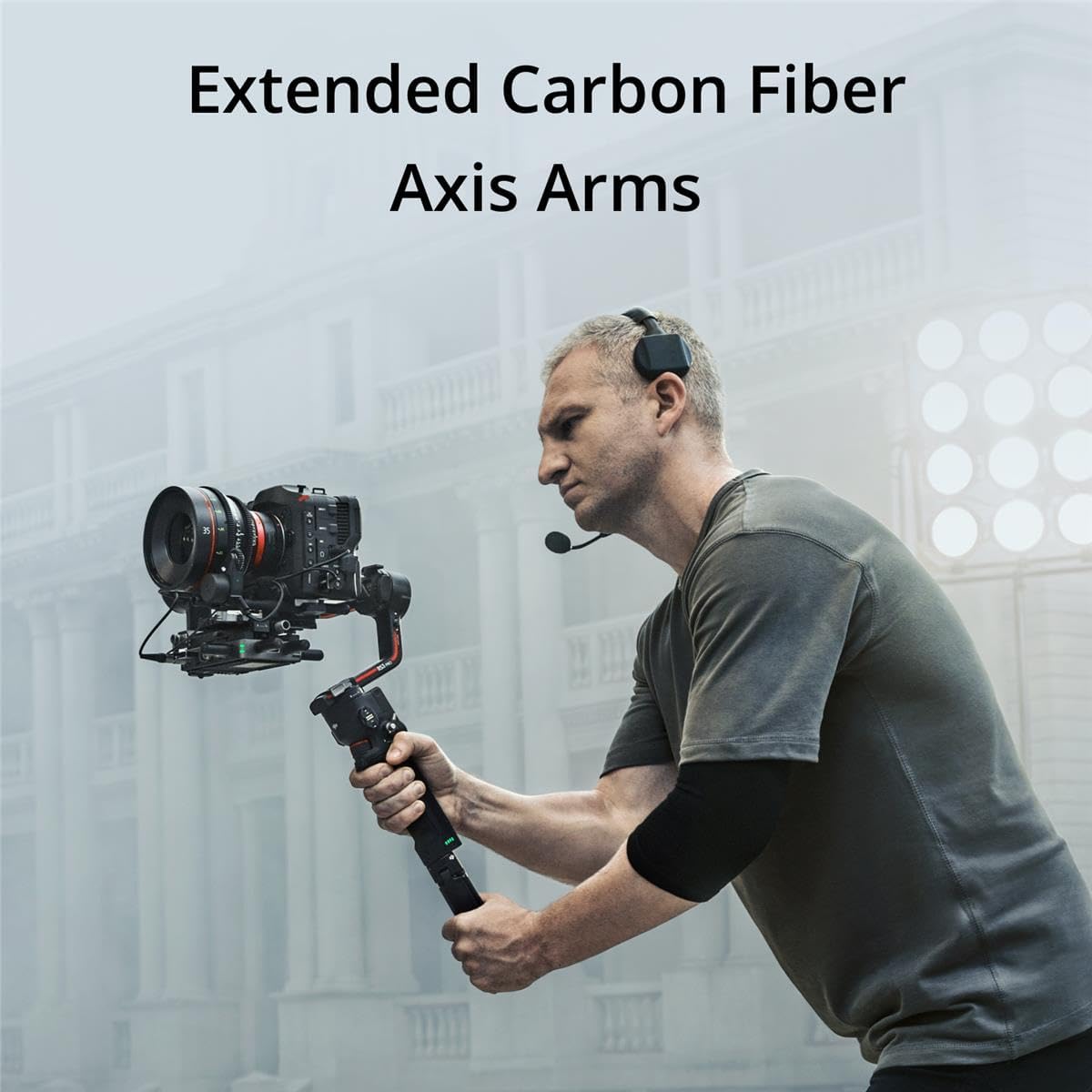 DJI RS 3 Pro 3-Axis Gimbal Stabilizer for DSLR & Mirrorless Cameras - Compatible with Canon, Sony, Panasonic, Nikon, Fujifilm, BMPCC - 4.5kg (10lbs) Payload with Auto Axis Locks & LiDAR Focus - Perfect for Vlogging, Filmmaking, and Professional Video Production