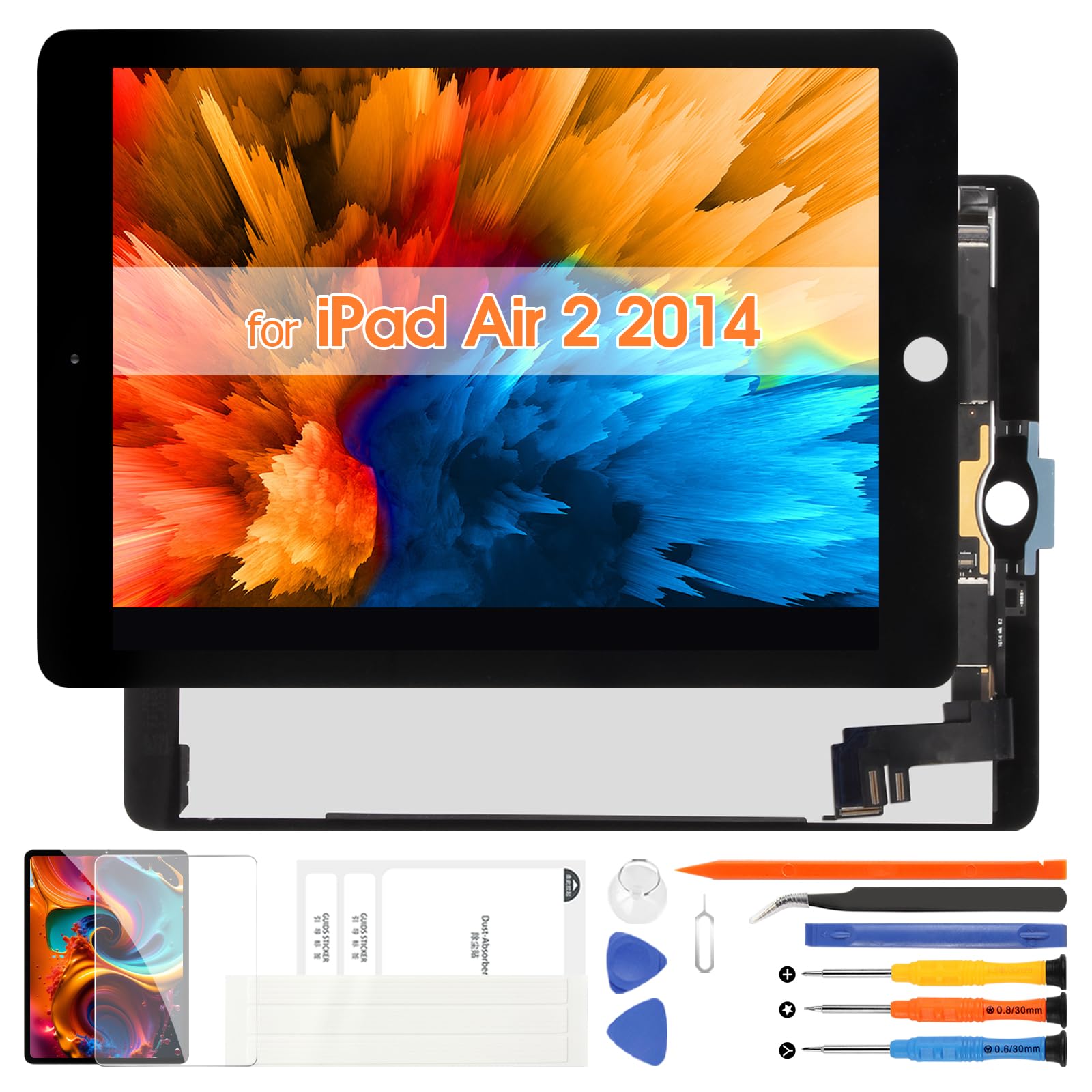 iPad Air 2 LCD Screen Replacement - Compatible with iPad Air 2nd Gen 9.7