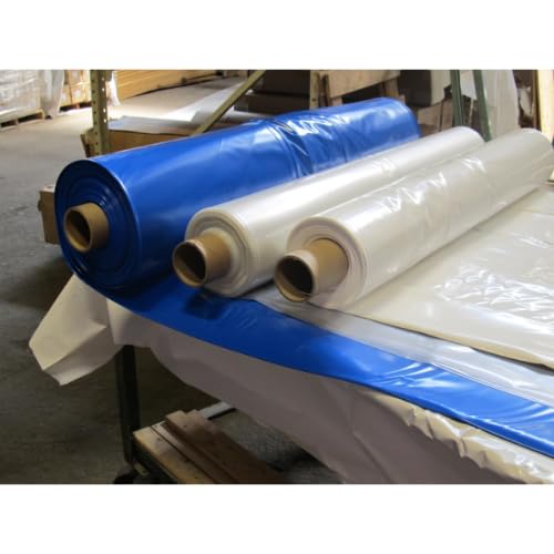 Poly-America 6 Mil 14' x 150' Shrink Wrap Film - Heavy Duty Plastic Wrap for Pallet, Furniture & Storage Protection | SF0614150C