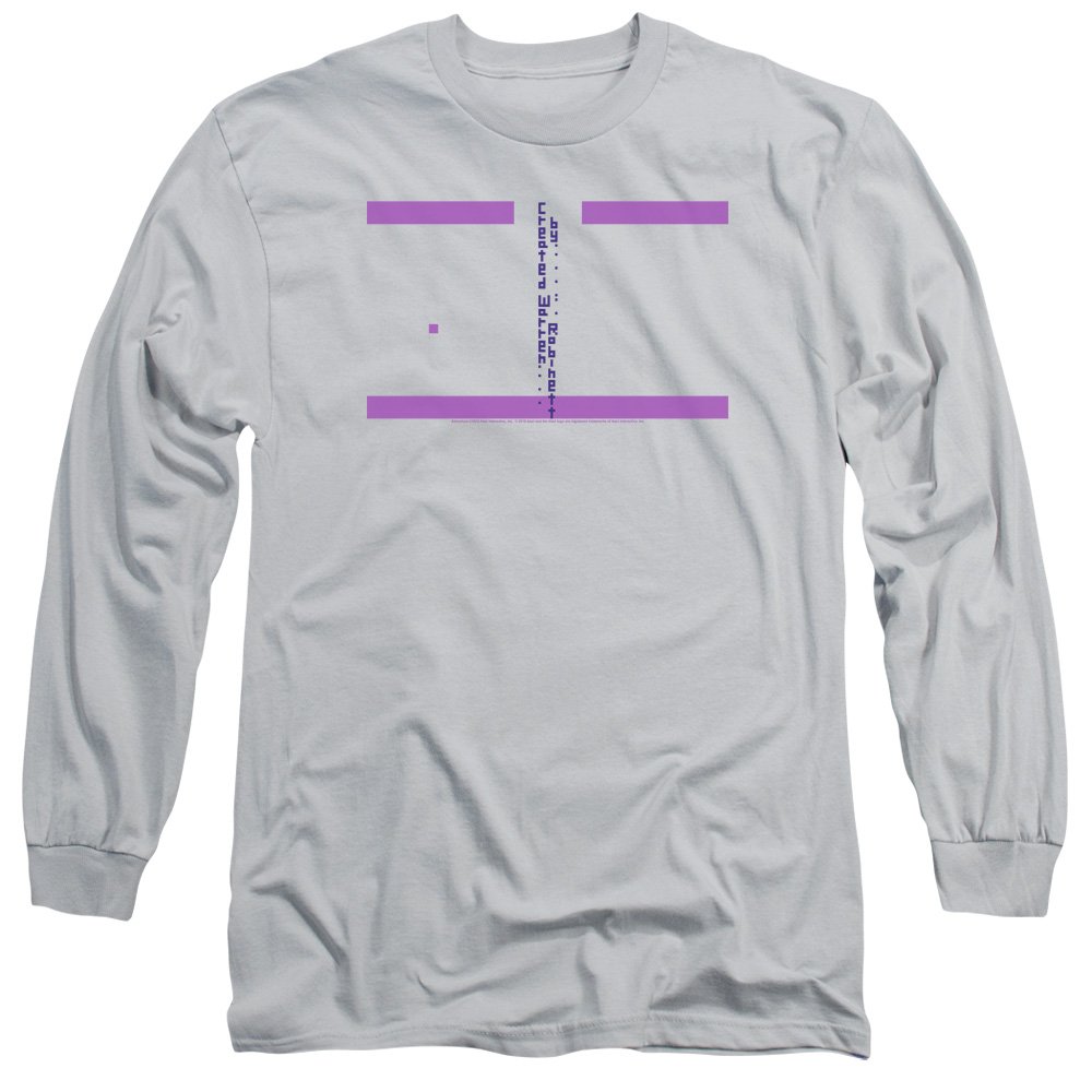 Atari Retro Gaming Men's Easter Egg Graphic Long Sleeve T-Shirt - Vintage Video Game Tee for Casual Wear & Gamer Gifts