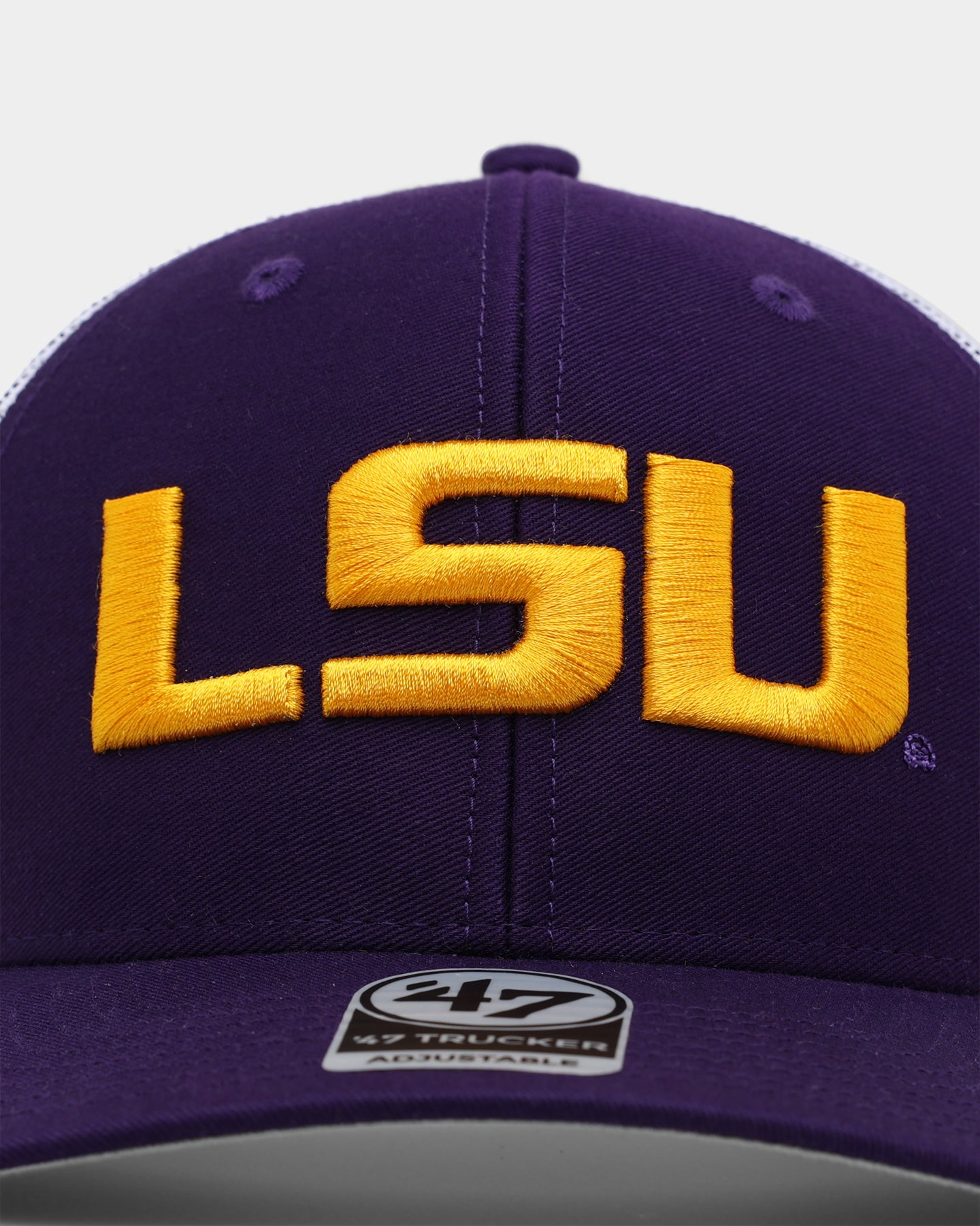 47 Brand Louisiana State Tigers LSU '47 Trucker Snapback Purple Hat - Adjustable Snapback Cap for Men & Women - Perfect for LSU Fans, Game Day, and Casual Wear
