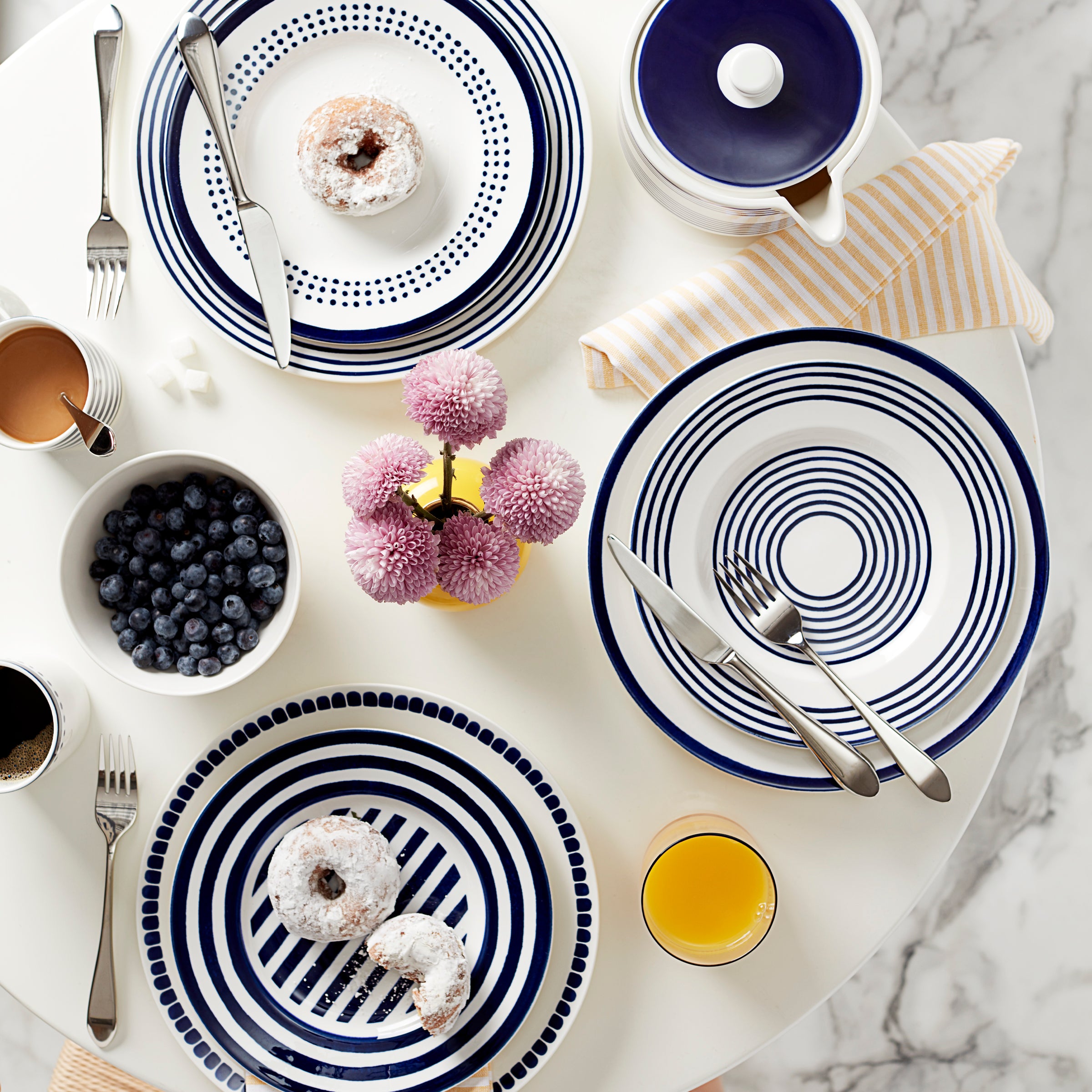 Charlotte Street North 4-Piece Dinnerware Set - Elegant Tableware for Everyday Dining & Special Occasions
