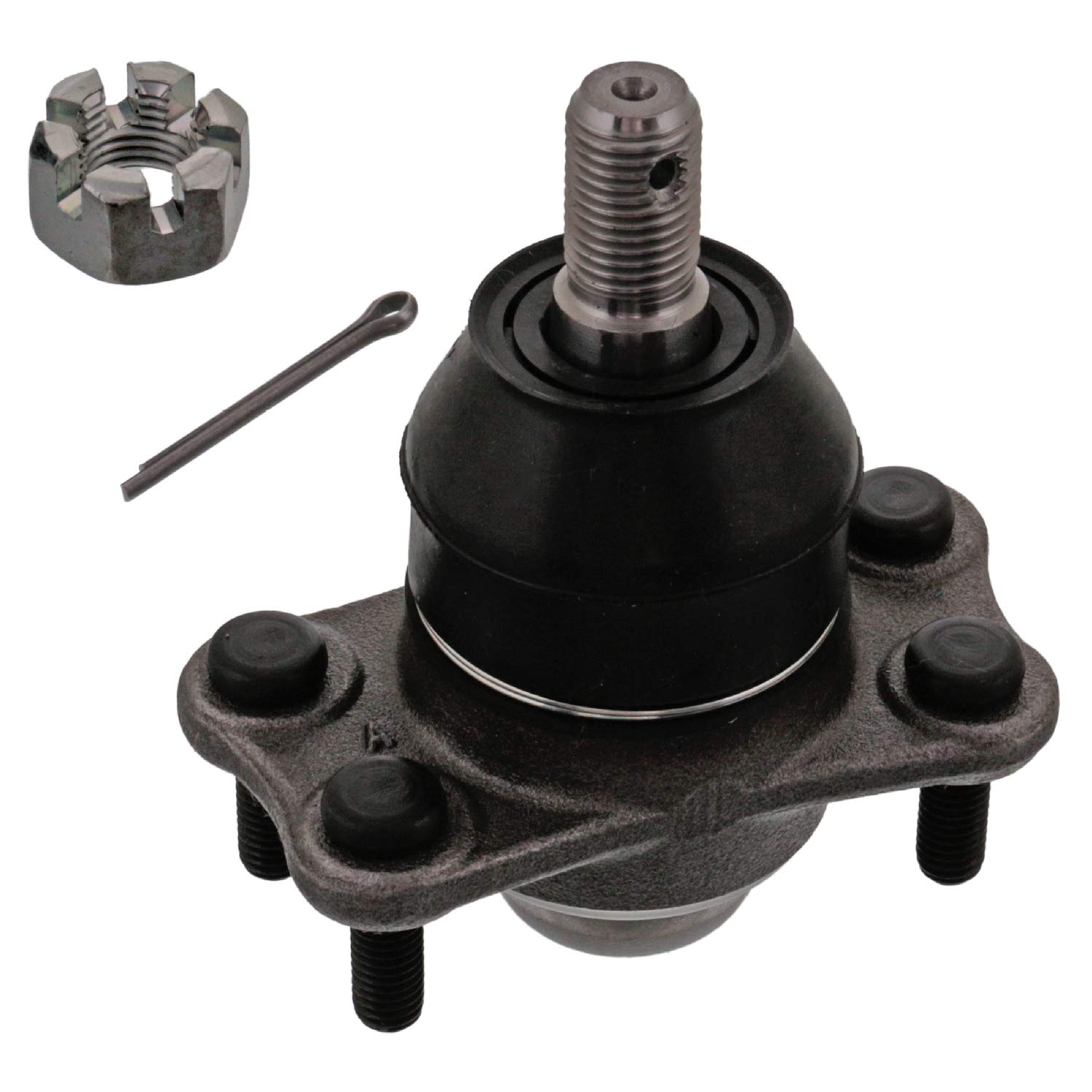 Febi Bilstein 41358 Ball Joint with Castle Nut & Cotter Pin - Heavy Duty Suspension Replacement Part (Pack of 1) - Perfect for Trucks, SUVs & Off-Road Vehicles
