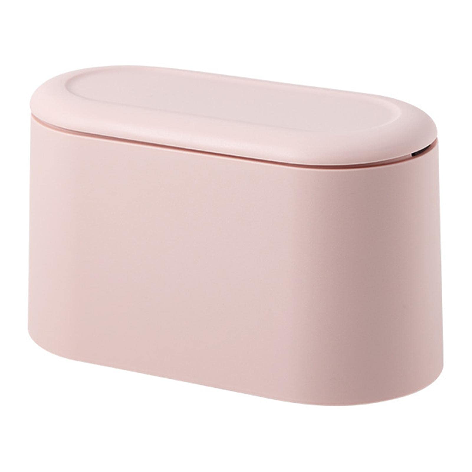 Mavoorick Mini Automatic Flip Lid Trash Can - Small Desktop Garbage Bin with Cover for Office, Bedroom, Bathroom & Living Room - Perfect for Desks, Coffee Tables, Nightstands & Vanities