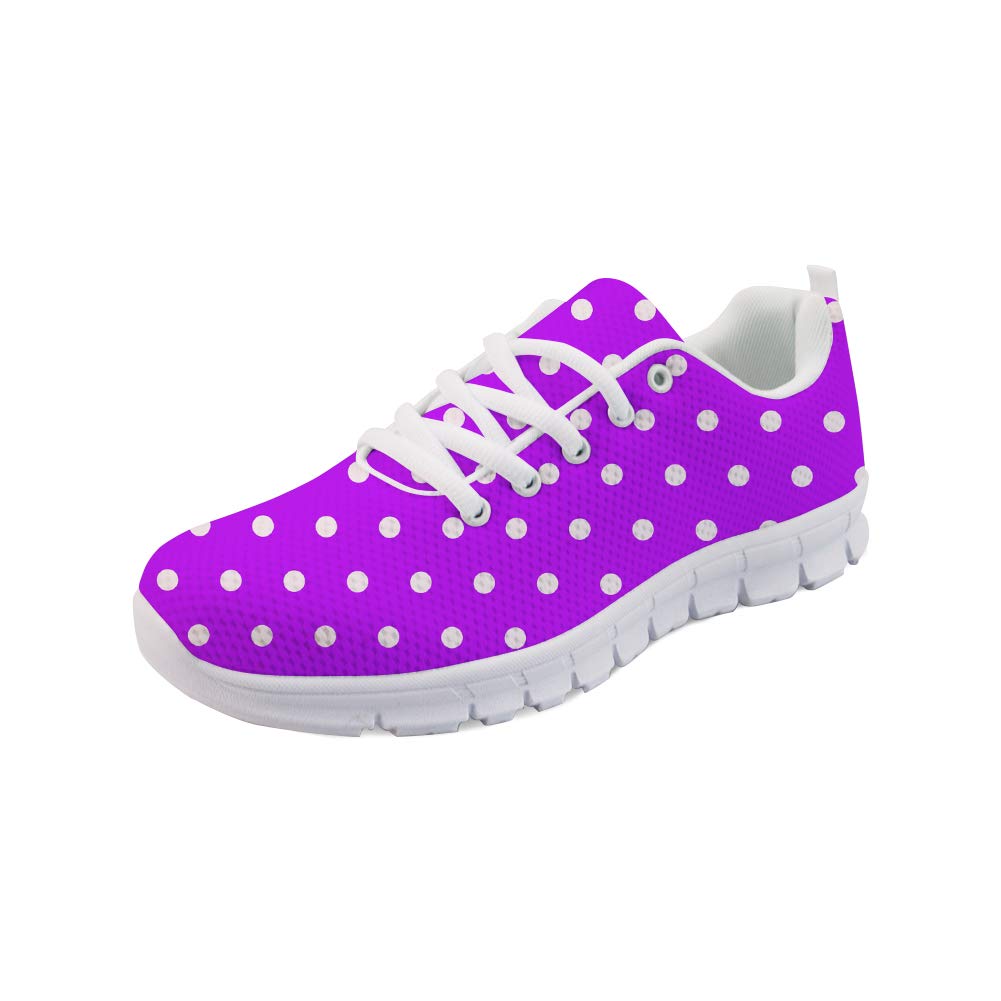 Upetstory Women's Polka Dot Fashion Sneakers - Breathable Running Tennis Walking Shoes for Women (US 6-10) - Perfect for Casual Wear, Gym Workouts & Outdoor Activities