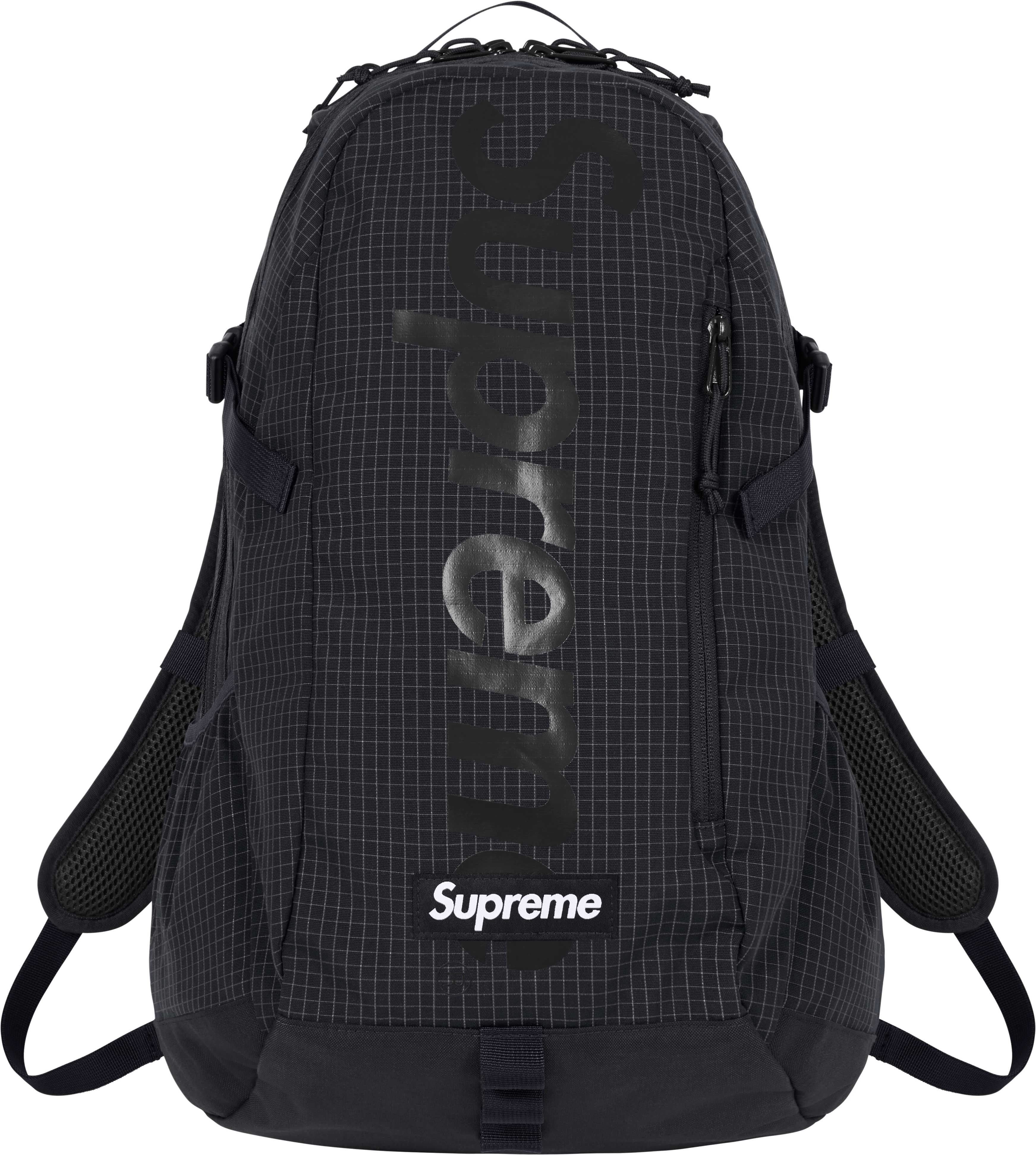 Supreme SS24 Backpack - Stylish & Durable Black Backpack for School, Travel & Outdoor Adventures
