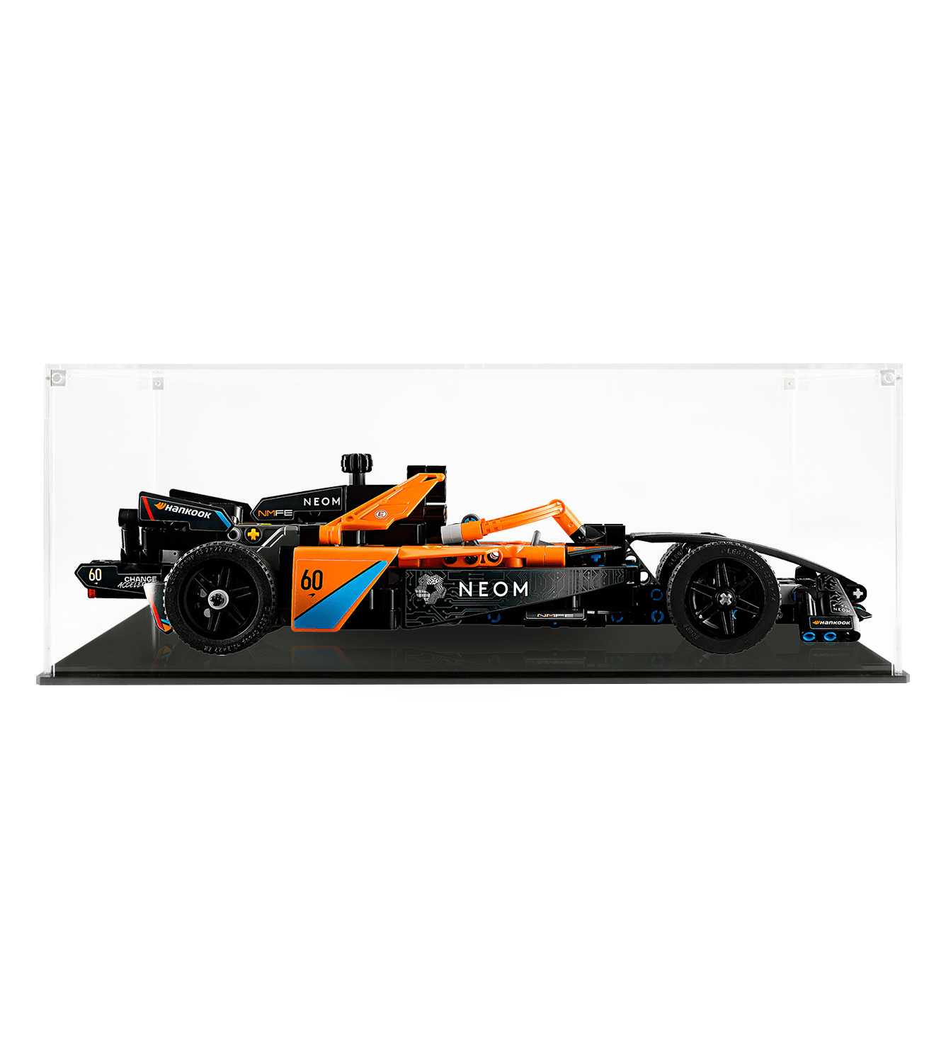 LEGO NEOM McLaren Formula E Team 42169 Display Case - Protective Showcase for LEGO Racing Car Model - Perfect for Home Decoration, Office Display & Collectors Showcase