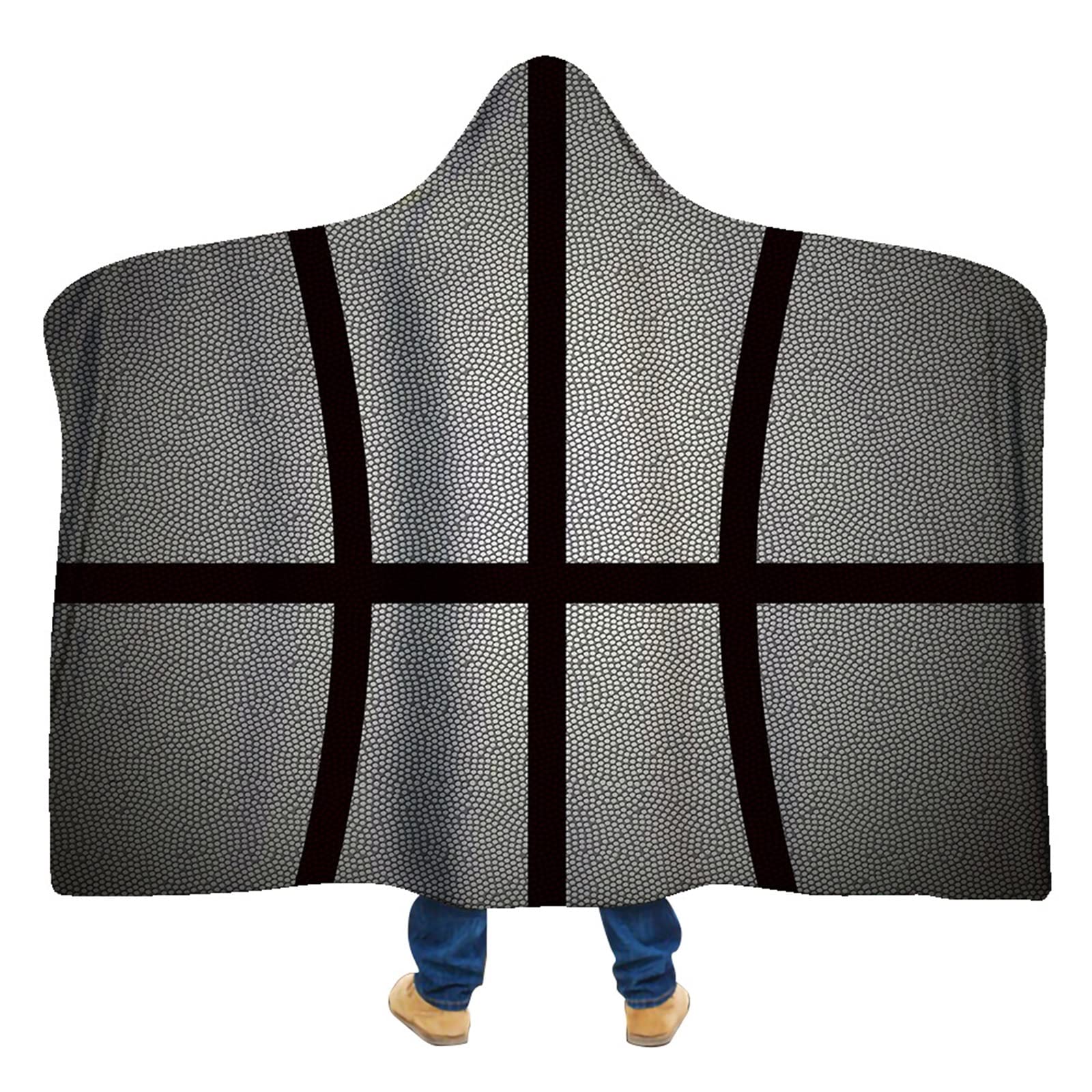 KaiLangDe Baseball Design Hooded Blanket - Wearable Hoodie Blanket for Women, Men & Kids - Plush Warm Shawl for Bed, Couch & Travel - Perfect Gift for Cozy Nights & Outdoor Adventures