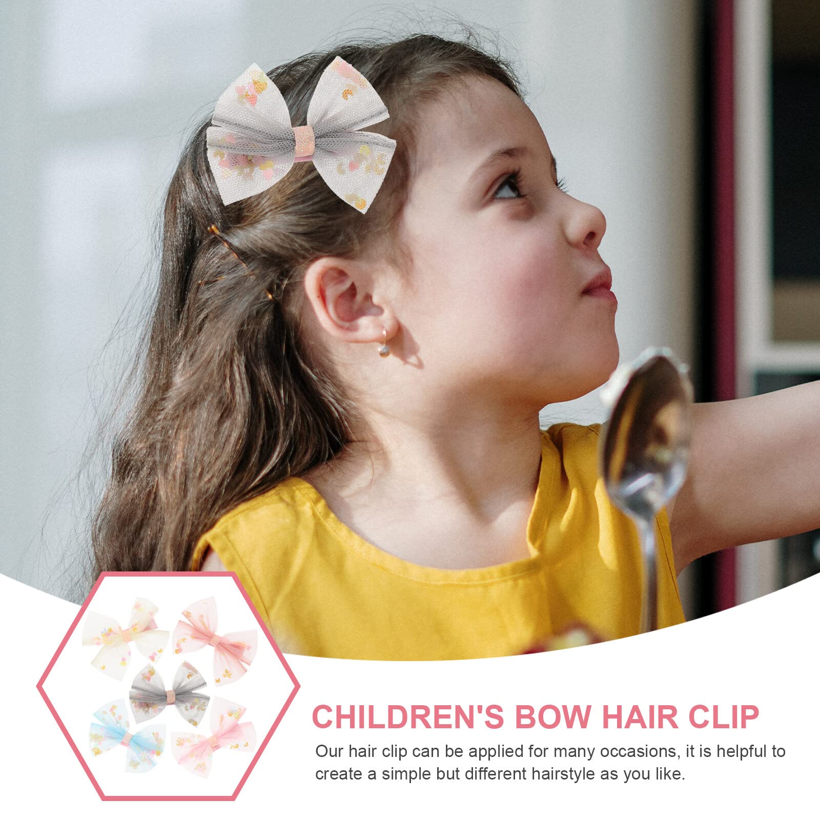 15pcs Baby Hair Clips for Girls - Cute Toddler Hair Bows for Party & Daily Use