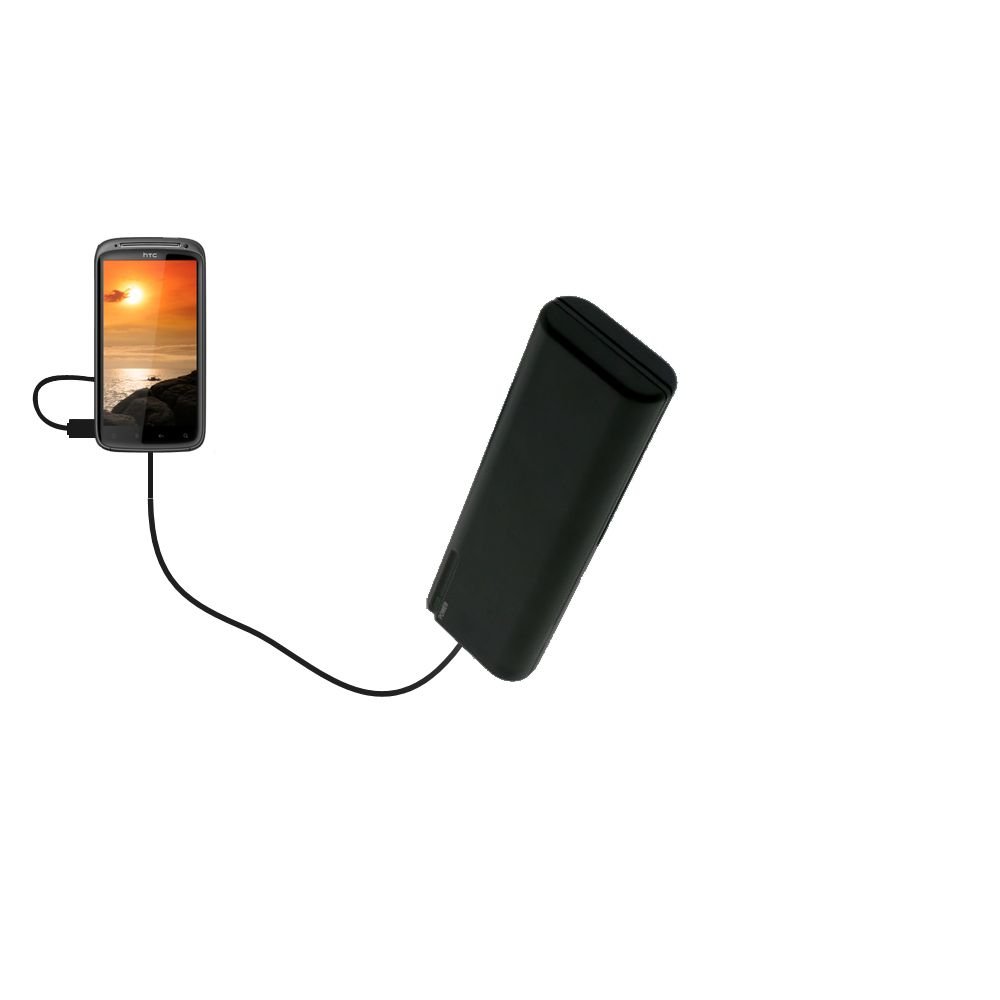 Portable AA Battery Pack for HTC Pyramid - 4 AA Batteries Emergency Charger with TipExchange Technology | Perfect for Travel, Camping & Power Outages