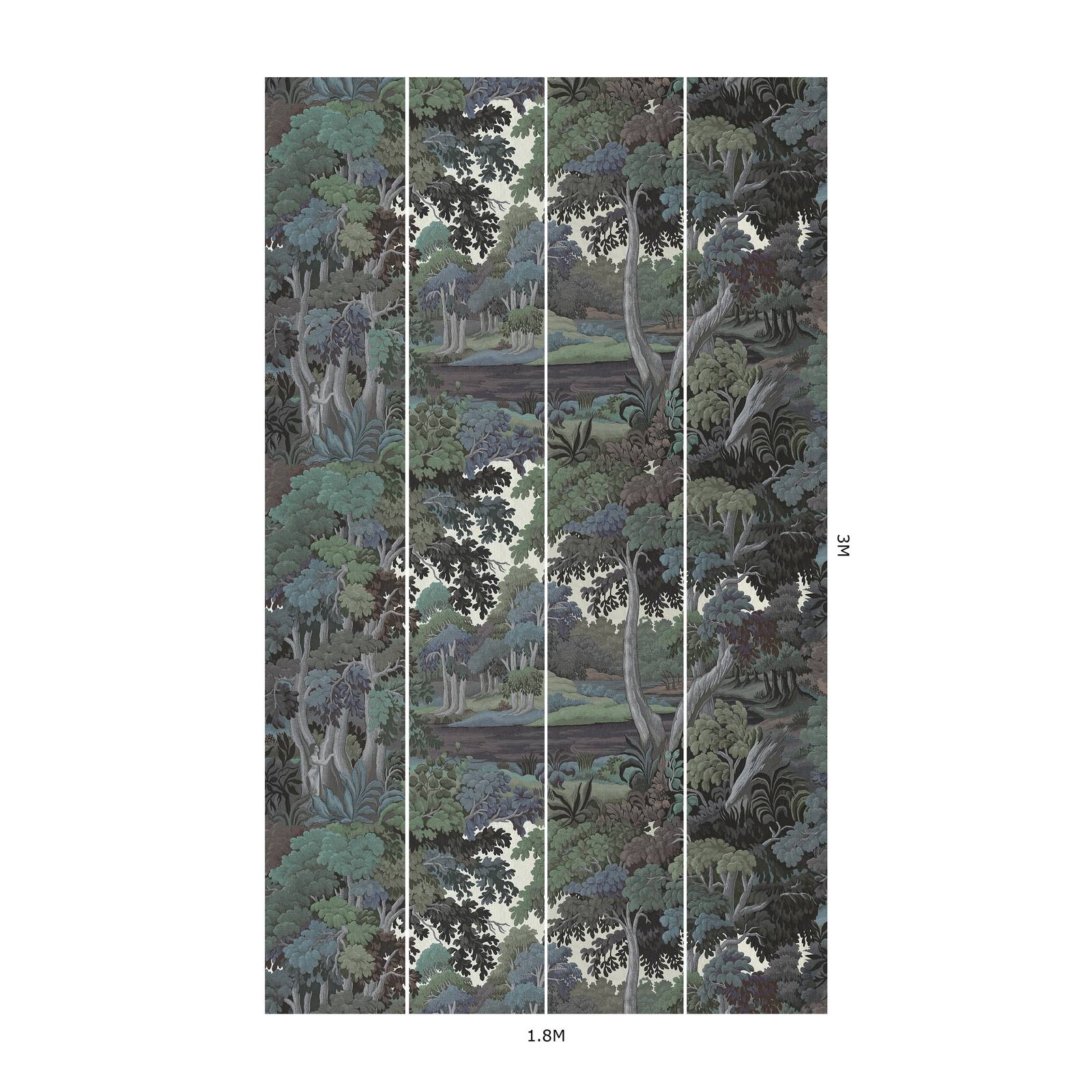 PLANTASIA Amazonite Wallpaper - Nature-Inspired Peel and Stick Wallpaper for Home Decor, Bedroom, Living Room & Office