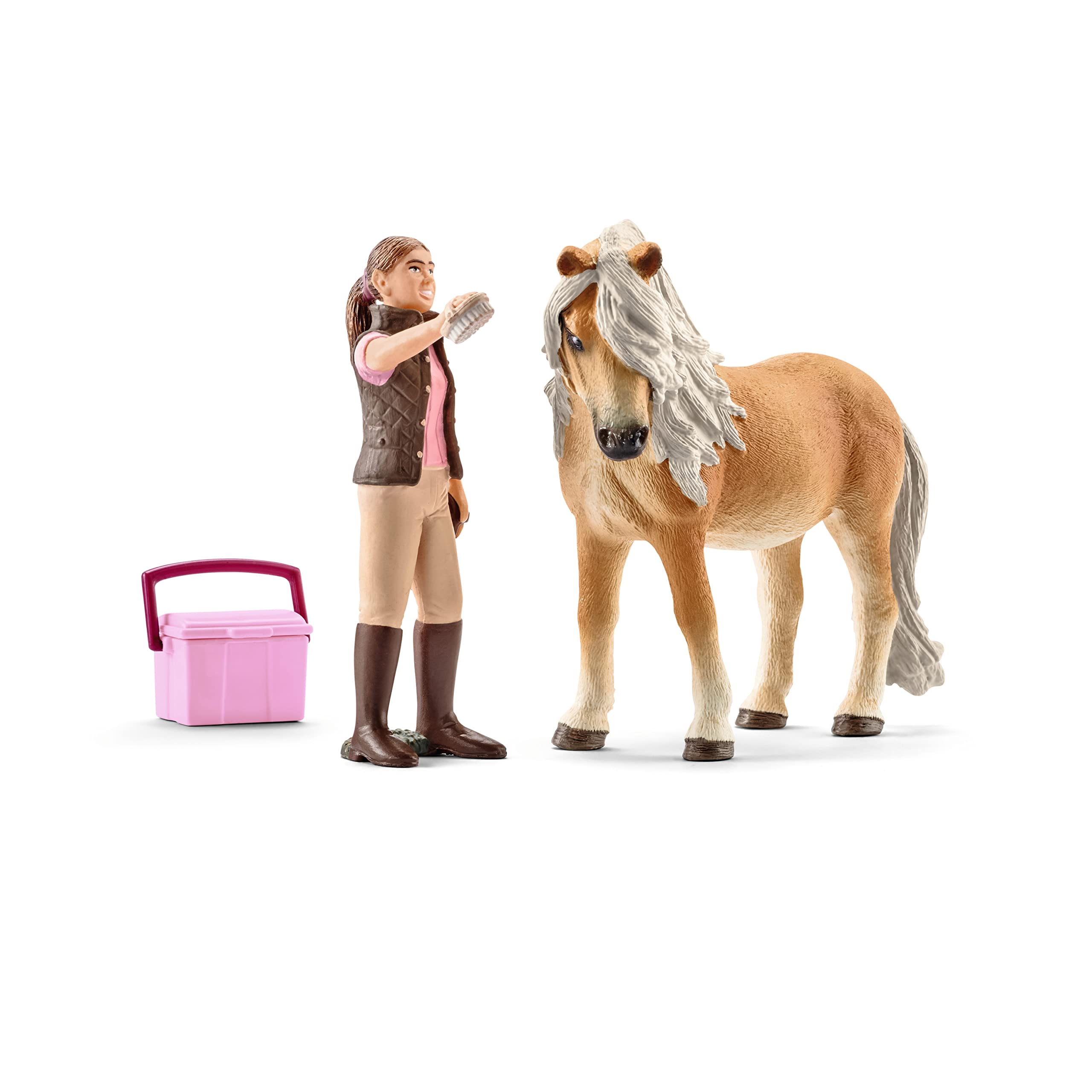 Schleich North America Groom with Icelandic Pony Mare Figure - Realistic Horse Toy for Kids, Collectible Animal Figurine - Perfect for Playtime, Farm Scenes & Educational Activities