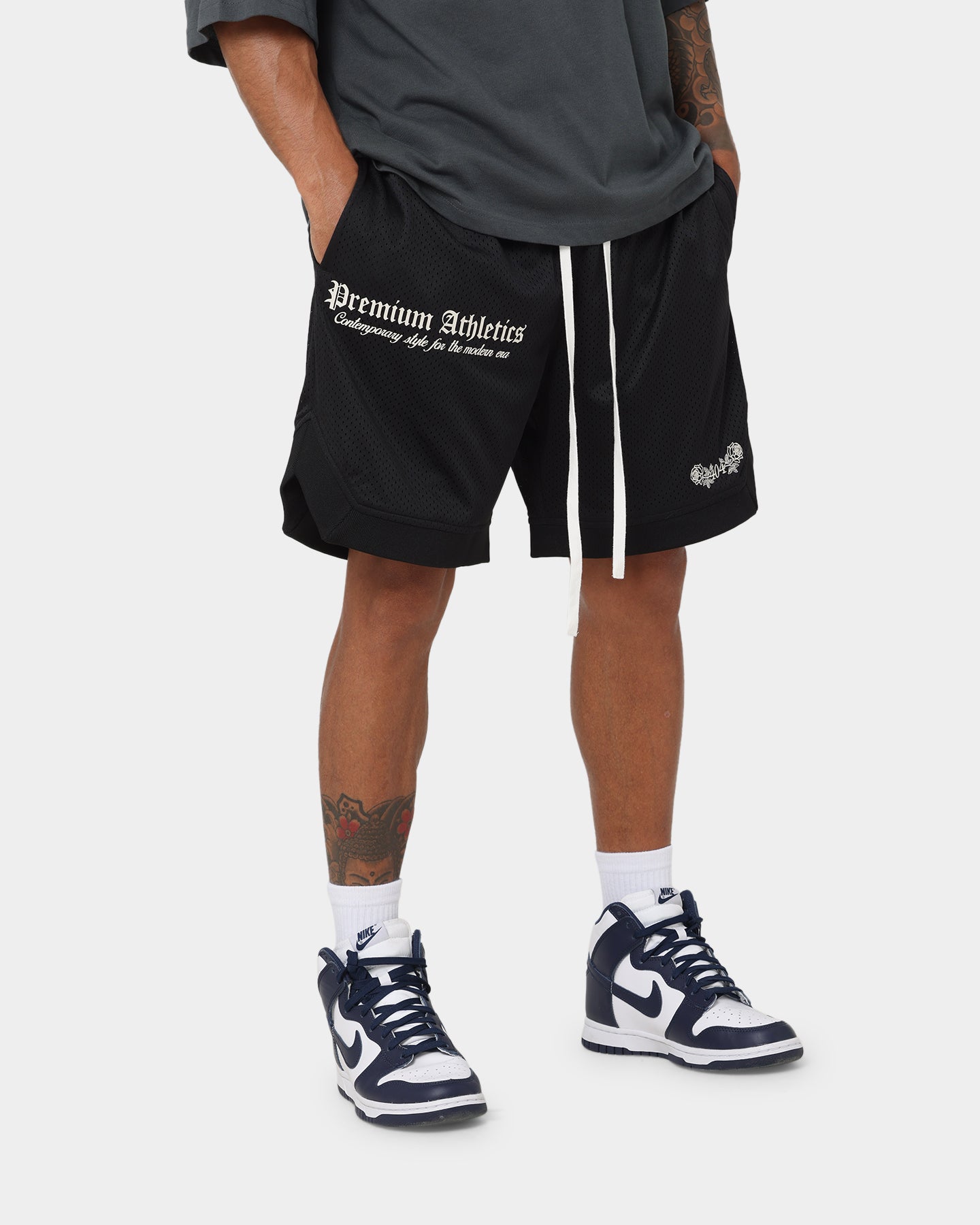 Premium 404 Athletics Basketball Shorts for Men - Breathable & Comfortable Black Sports Shorts - Ideal for Training, Gym & Casual Wear