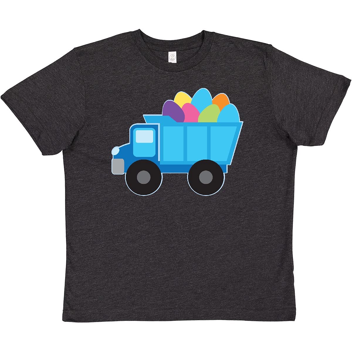 Inktastic Easter Egg Truck Boys Youth T-Shirt - Cute Easter Graphic Tee for Kids, Boys Truck Lover Shirt - Perfect for Easter Celebrations, Spring Outfits & Family Photos