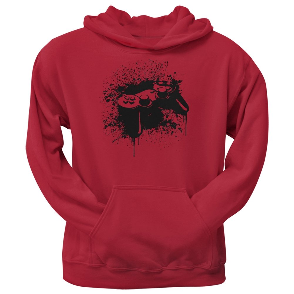 Old Glory Game Controller Red Adult Hoodie - Small | Comfortable Gaming Hoodie for Men & Women | Perfect for Gaming, Casual Wear & Outdoor Activities