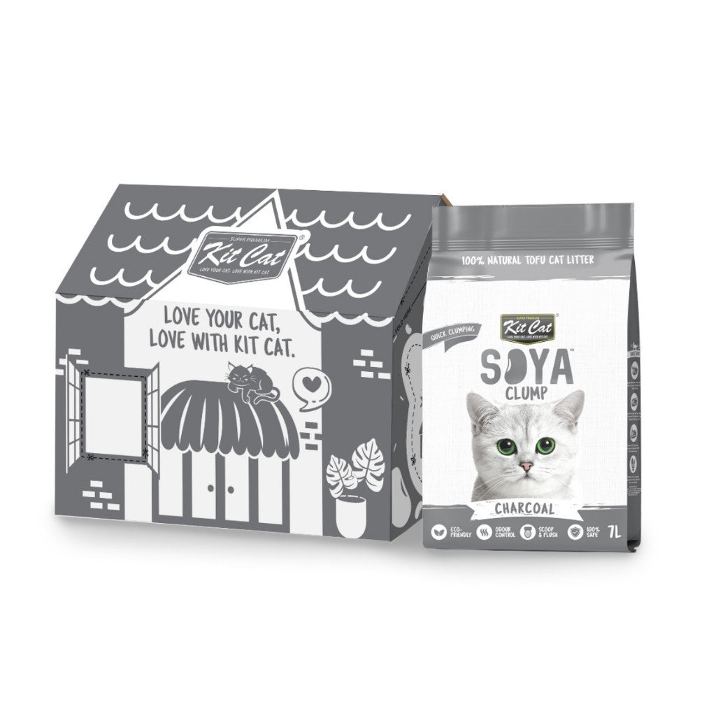 6-Pack Kit Cat Soya Clump Scented Cat Litter 7L - Natural Odor Control for Multi-Cat Homes & Small Spaces