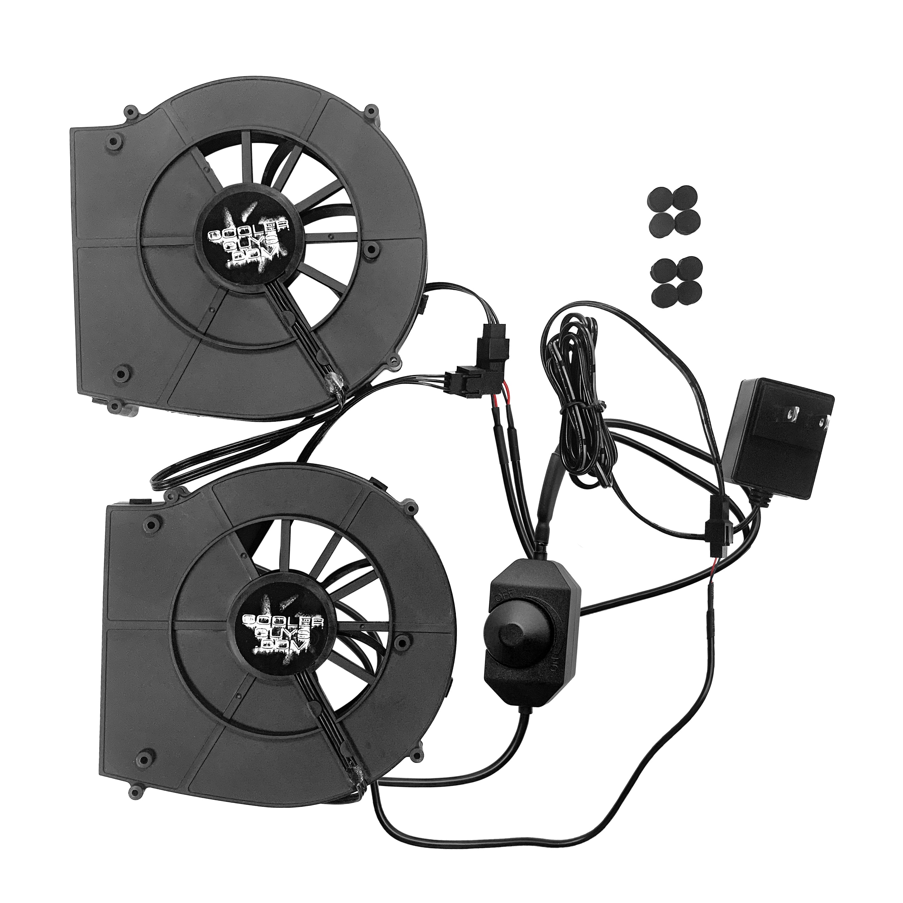 Dual Blower Fan Component Cooler with Manual Speed Control - High Performance Cooling for PC, Gaming Rig & Electronics - Perfect for Overclocking & Heat Management