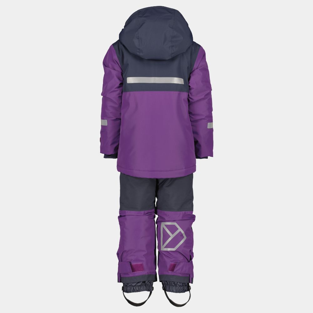 Didriksons Skare Kids Waterproof Ski Jacket & Pants Set - Royal Purple - Winter Snowsuit for Boys & Girls - Perfect for Skiing, Snowboarding & Outdoor Winter Activities