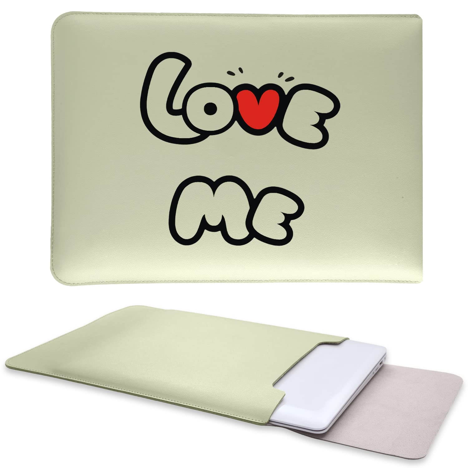 Premium Soft Leather Laptop Sleeve Case for MacBook Pro 15