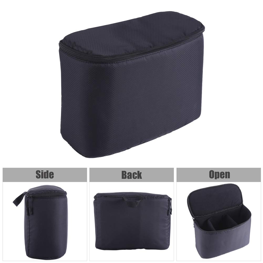 EBTOOLS Professional Large Capacity Shockproof Camera Bag for DSLR & Mirrorless Cameras - Thickened Portable Photography Equipment Case with Removable Dividers (Black) | Perfect for Travel, Wedding & Outdoor Photography