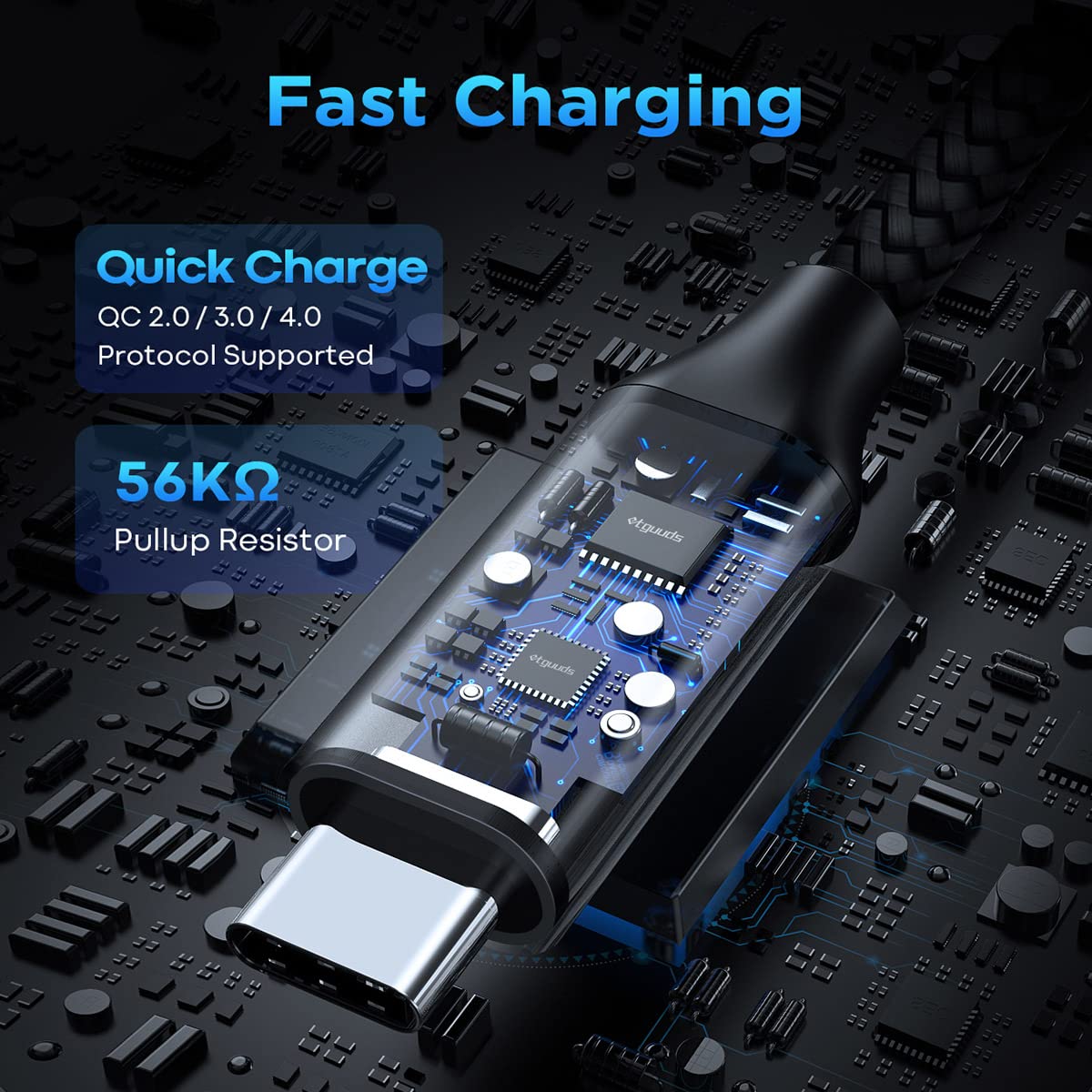 20ft USB C Cable Fast Charging, 6m Nylon Braided USB-A to USB-C 2.0 Charger Cord - Compatible with Samsung Galaxy, LG, Moto, Pixel, Nintendo Switch & More - Perfect for Home, Office & Travel Charging