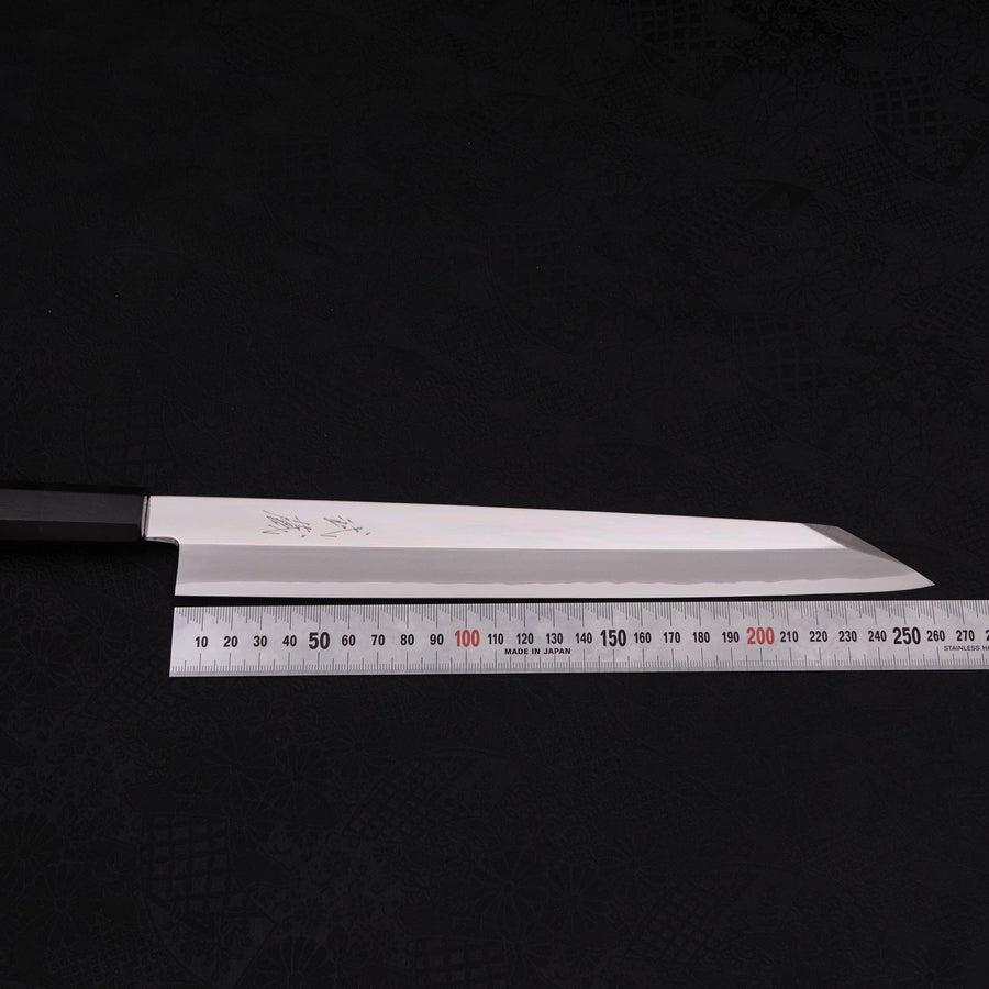 Premium Yanagi Kiritsuke Knife - 270mm Silver Steel #3 Mirror Finish with Buffalo Ebony Handle - Perfect for Sushi, Sashimi & Japanese Cuisine Preparation