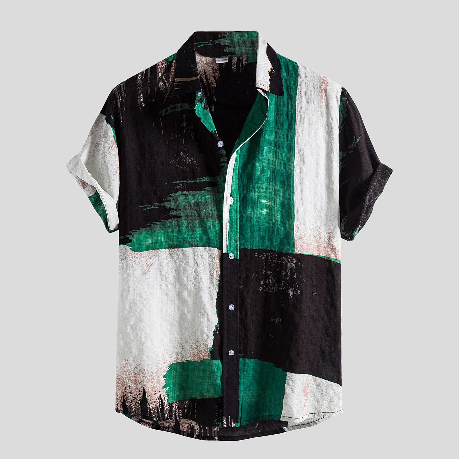 Men's Summer Casual Short Sleeve Shirt - Beach & Outdoor Wear