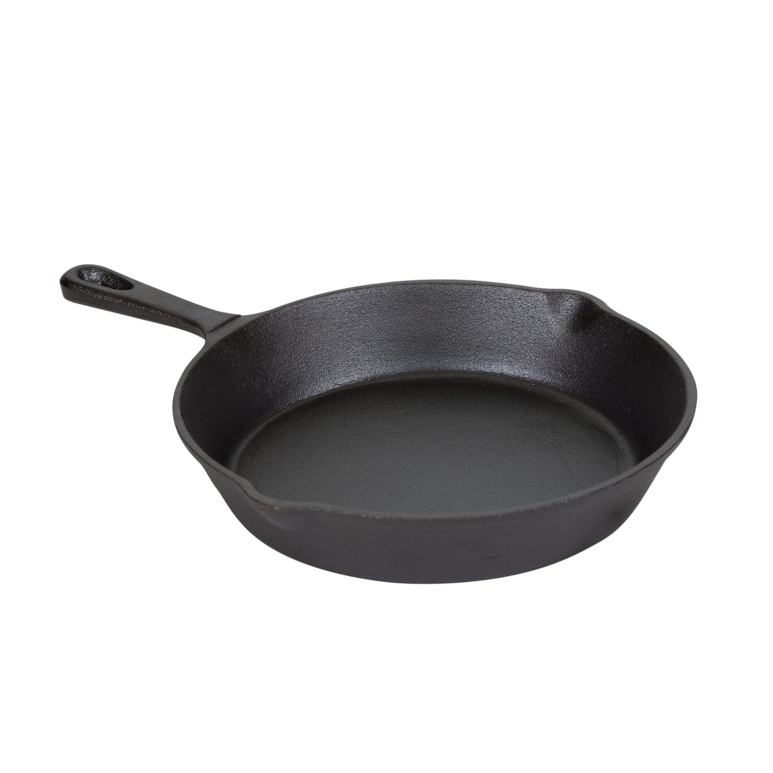 Stansport Pre-Seasoned Cast Iron Skillet - 12 Inch Heavy Duty Cookware for Camping, Outdoor Cooking & Home Kitchen Use