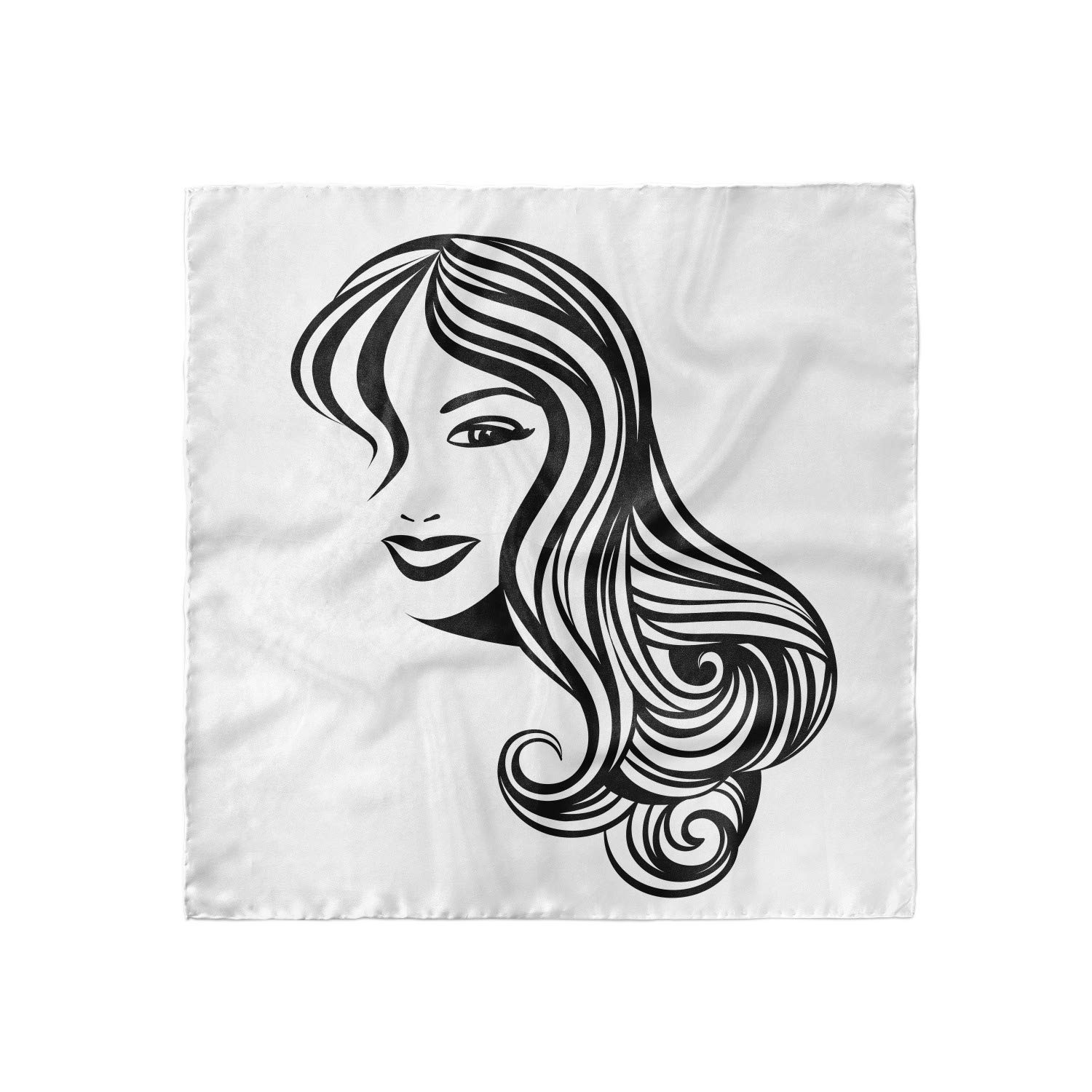 Ambesonne Hair Salon Head Scarf for Women - Soft & Stylish Hair Wrap 21