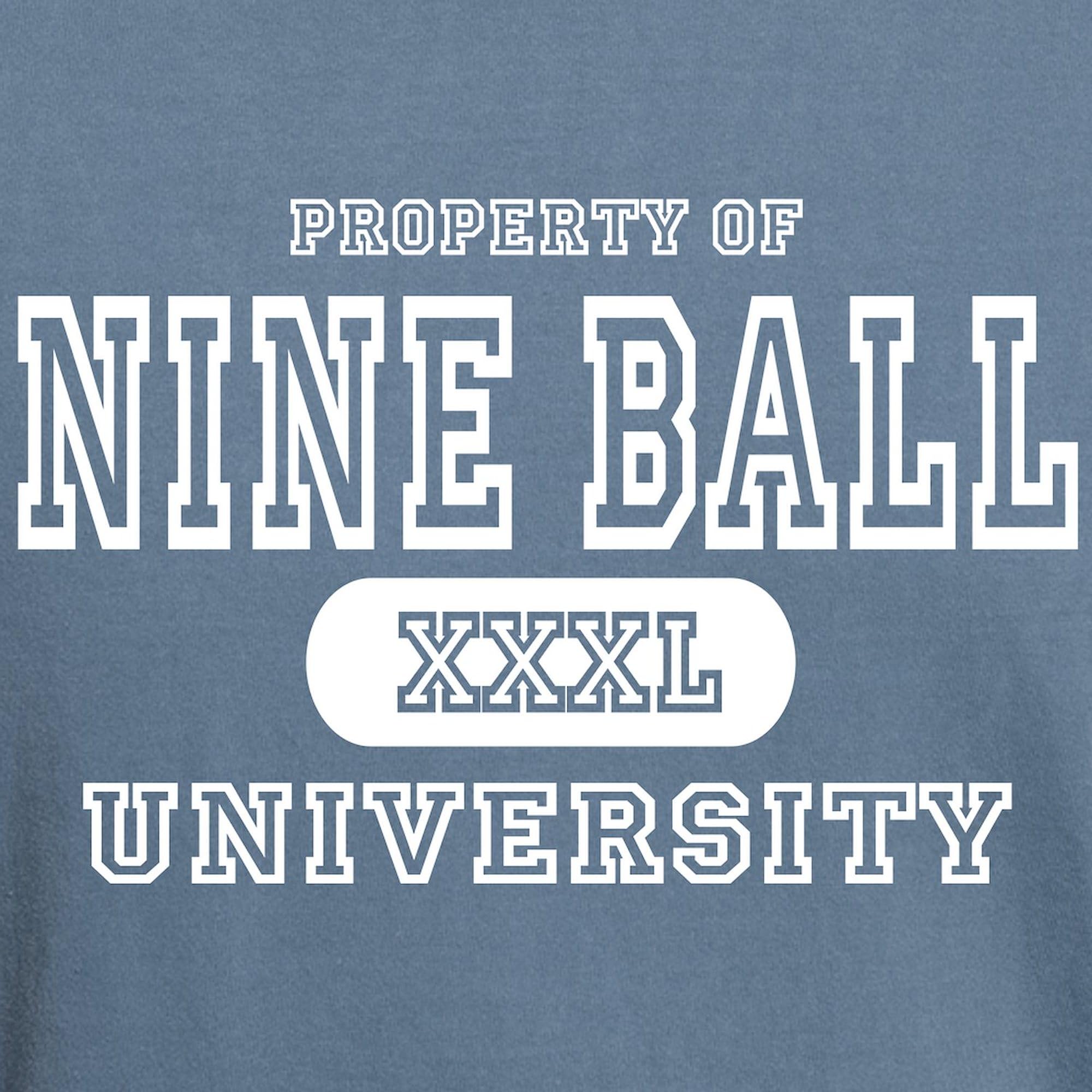 Nine Ball University T-Shirt for Men - Comfort Colors Soft Cotton Tee - Perfect for Casual Wear, Gifts & Pool Enthusiasts