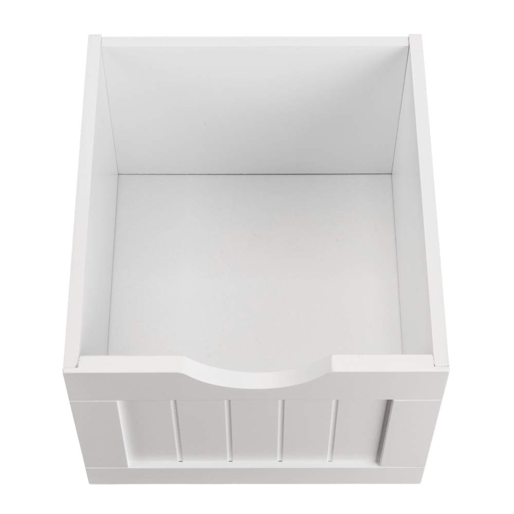 White 4-Drawer Wooden Bathroom Storage Cabinet Organizer - Space-Saving Vanity Organizer for Makeup, Toiletries & Towels - Perfect for Bathroom, Bedroom & Office Organization