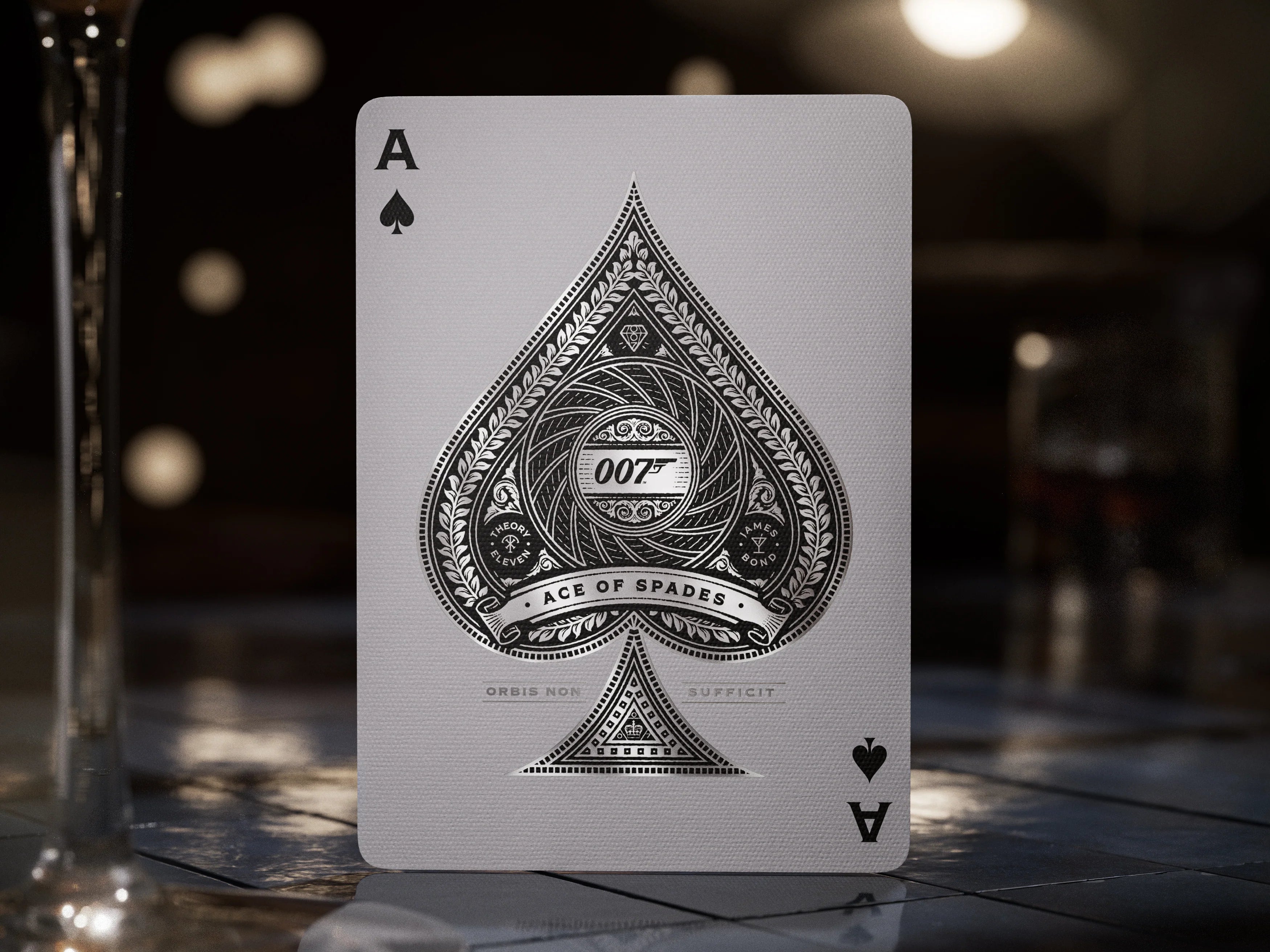 James Bond Silver Edition Playing Cards - Premium Casino Quality, Gift for Poker & Blackjack Lovers - Perfect for Game Nights, Parties & Collectors