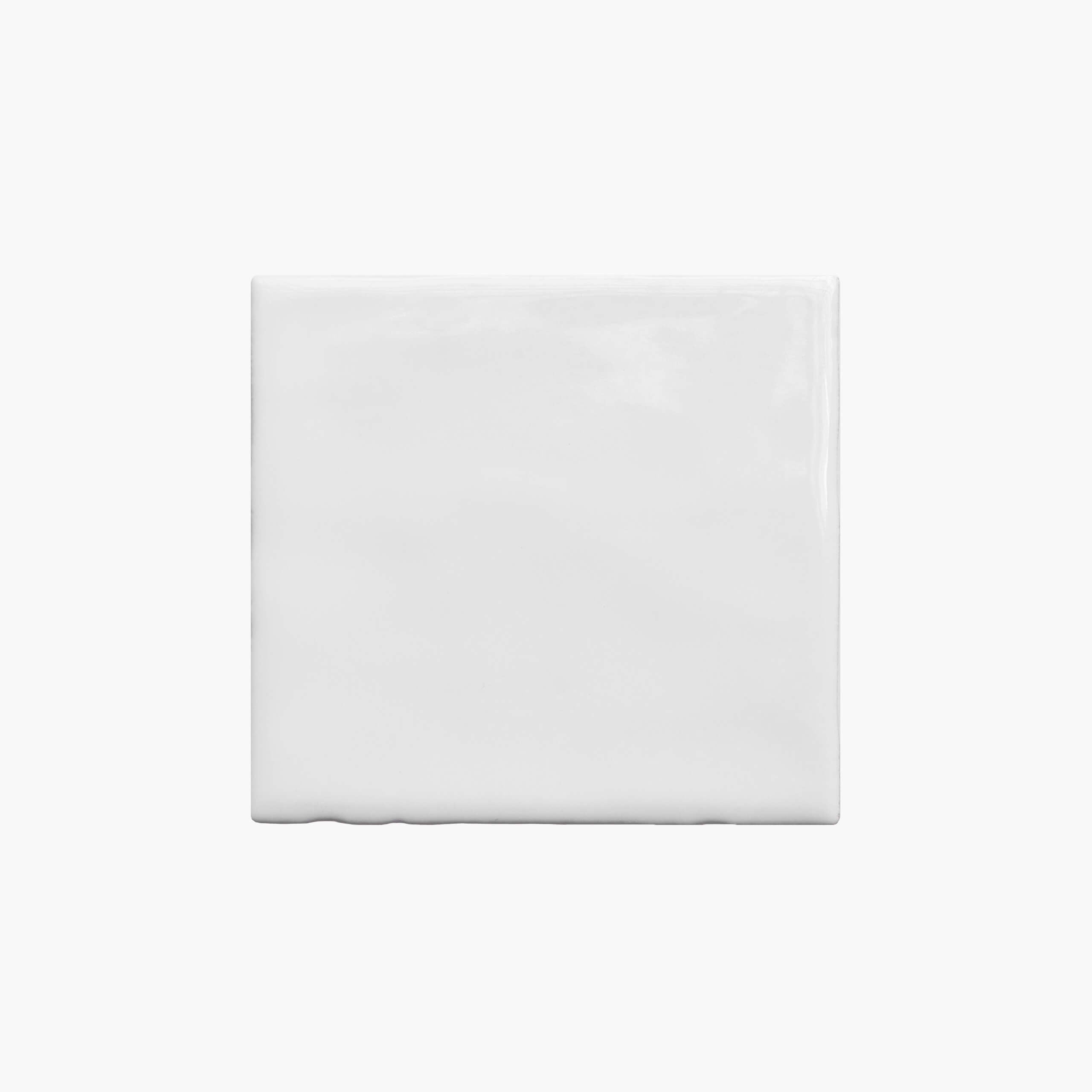 100x100mm Glossy White Ceramic Square Tile - Perfect for Kitchen Backsplash, Bathroom Walls & DIY Home Decor Projects