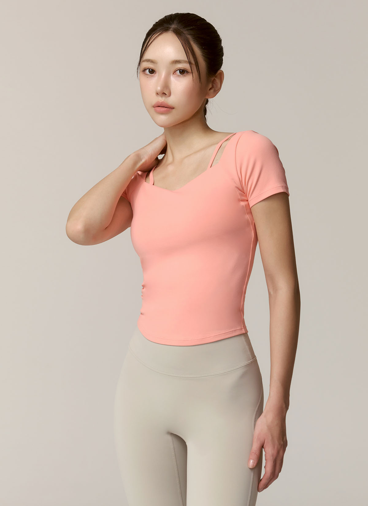 Soft Cotton Heart Neck Crop Top for Women - Trendy Summer Fashion, Casual Wear & Date Night Outfits