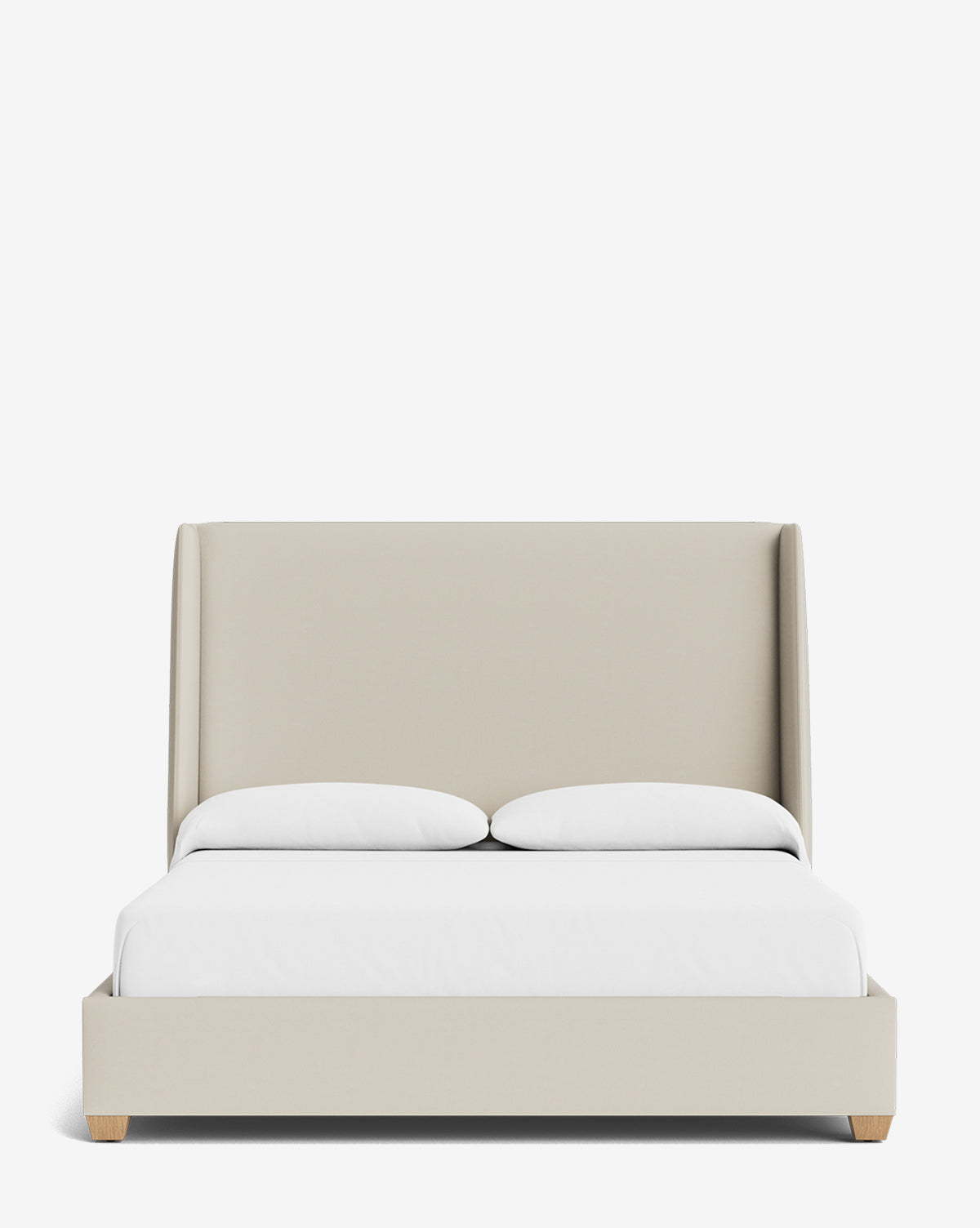 Walt Bed Tall Headboard - Queen Size Upholstered Bed Frame with Adjustable Height - Perfect for Modern Bedroom Decor & Small Spaces