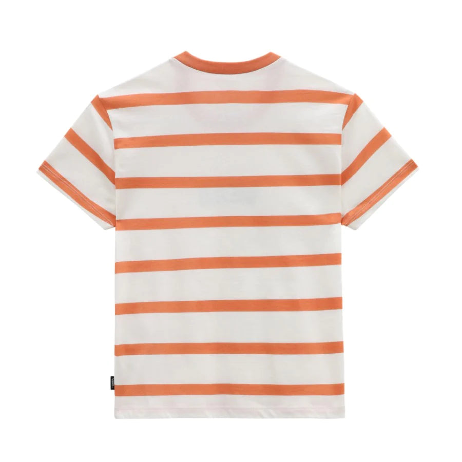VANS Girls Striped Crew Neck Fruit Print T-Shirt - Casual Summer Tee for Kids, Playdates & Outdoor Activities
