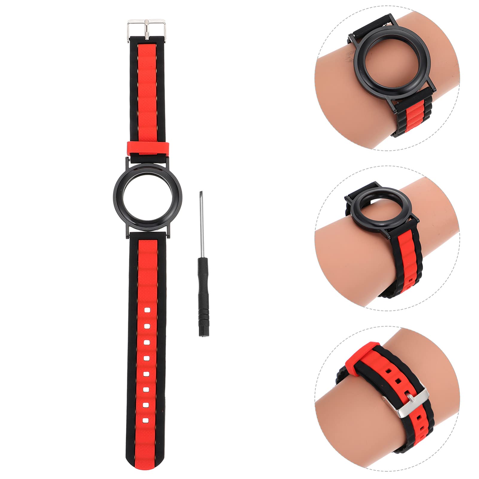**CRAFTHROU Silicone Watch Band & Cover - Durable Strap Wristband for Smartwatches, Fitness Tracking, Sports & Everyday Use**