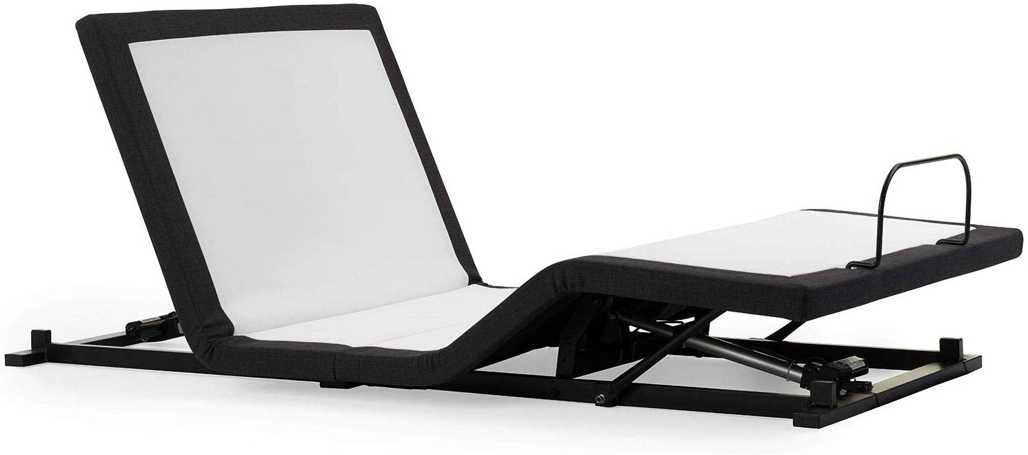 ZZEN E4/Z4 Zero Clearance Adjustable Bed Frame with Massage, Night Light & USB Ports - Fits Storage Beds & RVs - Perfect for Home, RV & Travel Comfort