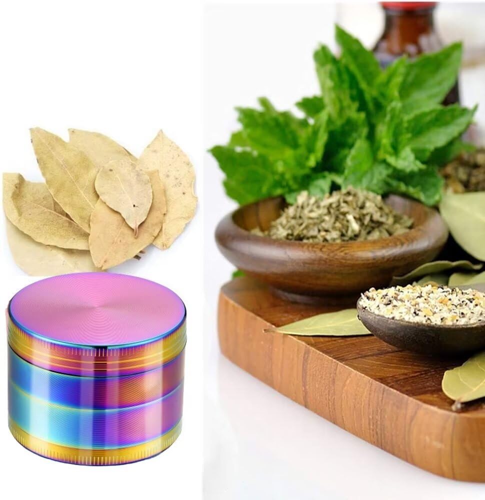 Premium 2.5 Inch Spice Grinder - Electric Herb Grinder with Stainless Steel Blades for Fresh Spices, Coffee, Nuts & Herbs - Perfect for Kitchen, Baking & Coffee Brewing