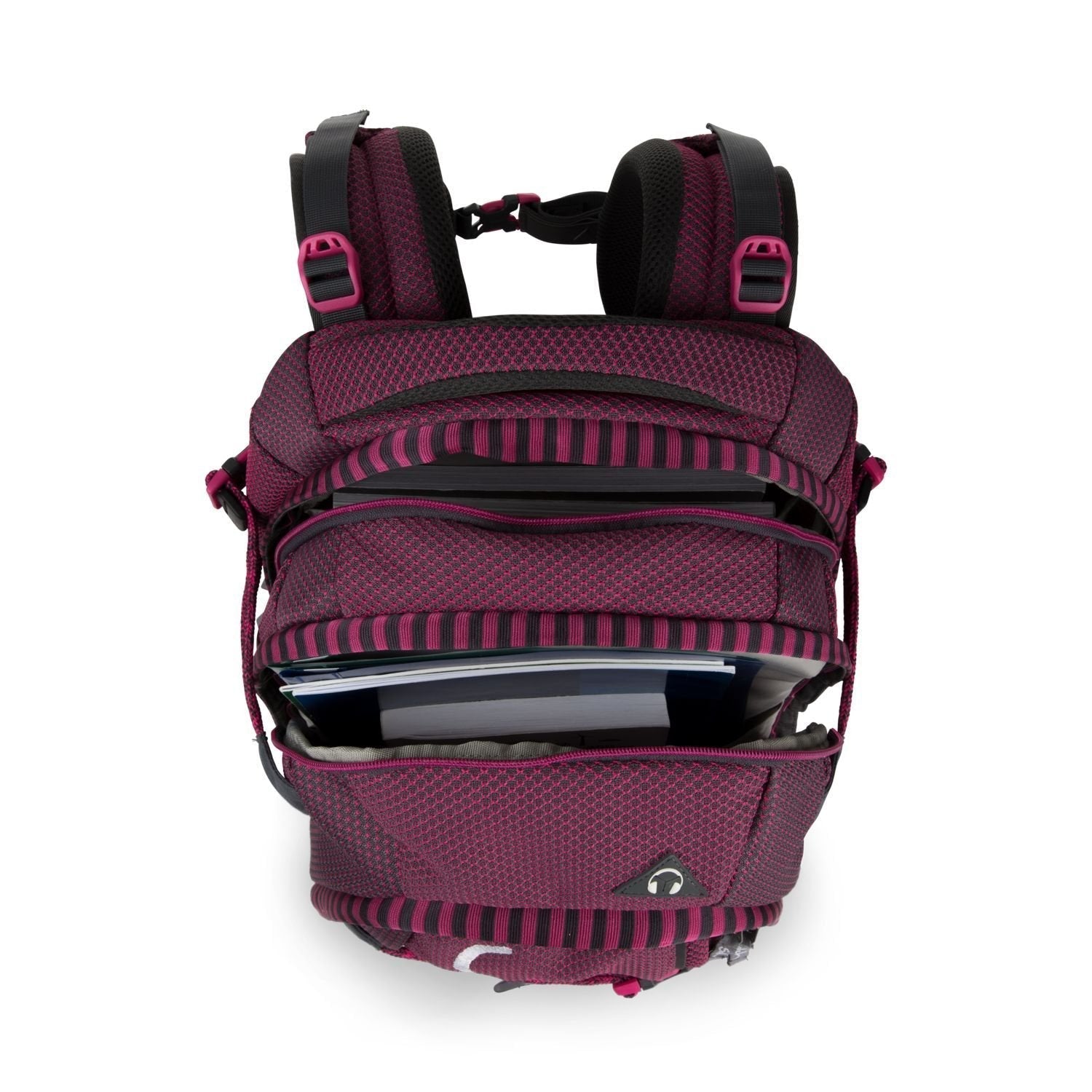 Satch Pack Ninja Hibiscus LUMI Edition - Stylish Waterproof Backpack for Travel, Work & Gym - Perfect for Commuters, Students & Outdoor Adventures