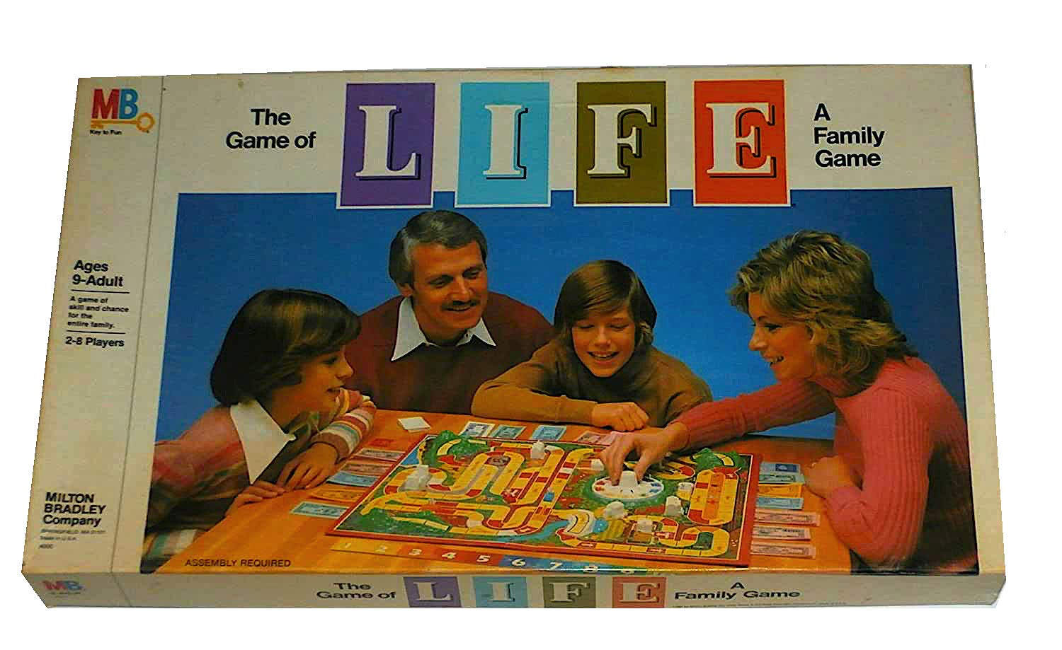 Vintage The Game of Life Family Board Game - 1982 Edition | Classic Retro Board Game for Family Game Night & Kids Party | Collectible Nostalgic Game for Adults & Teens