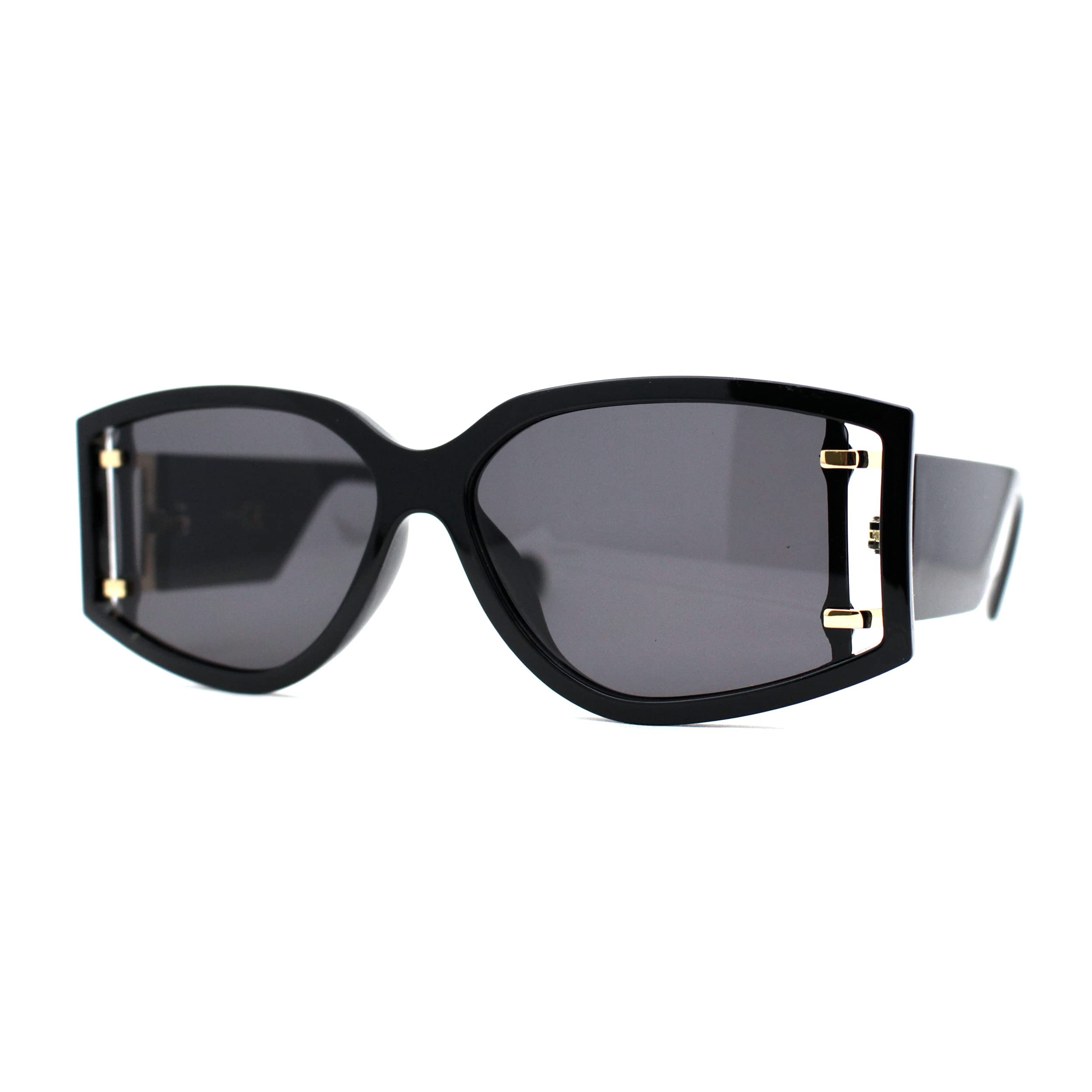 Retro Mod Square Plastic Sunglasses for Women - Vintage Style Oversized Rectangular Sunglasses - Perfect for Beach, Driving, and Fashion Accessories