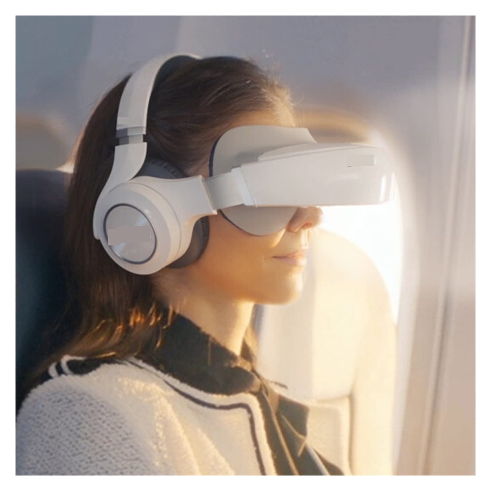 3D VR Headset with HiFi Headphones - 2GB RAM 32GB Storage All-in-One Virtual Reality Glasses for Mobile Cinema (White) | Perfect for Gaming, Movies & Immersive Experiences